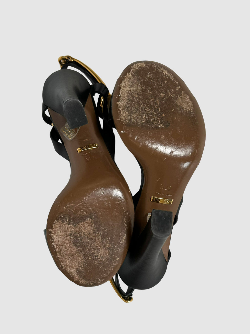 Leather Open Toe Sandals - Size 37.5