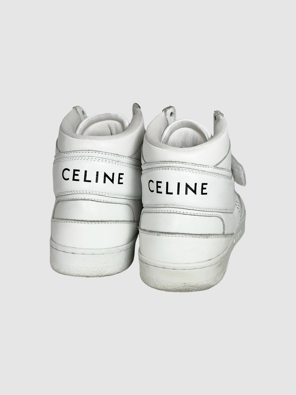 Leather High Top Sneakers - Size 38