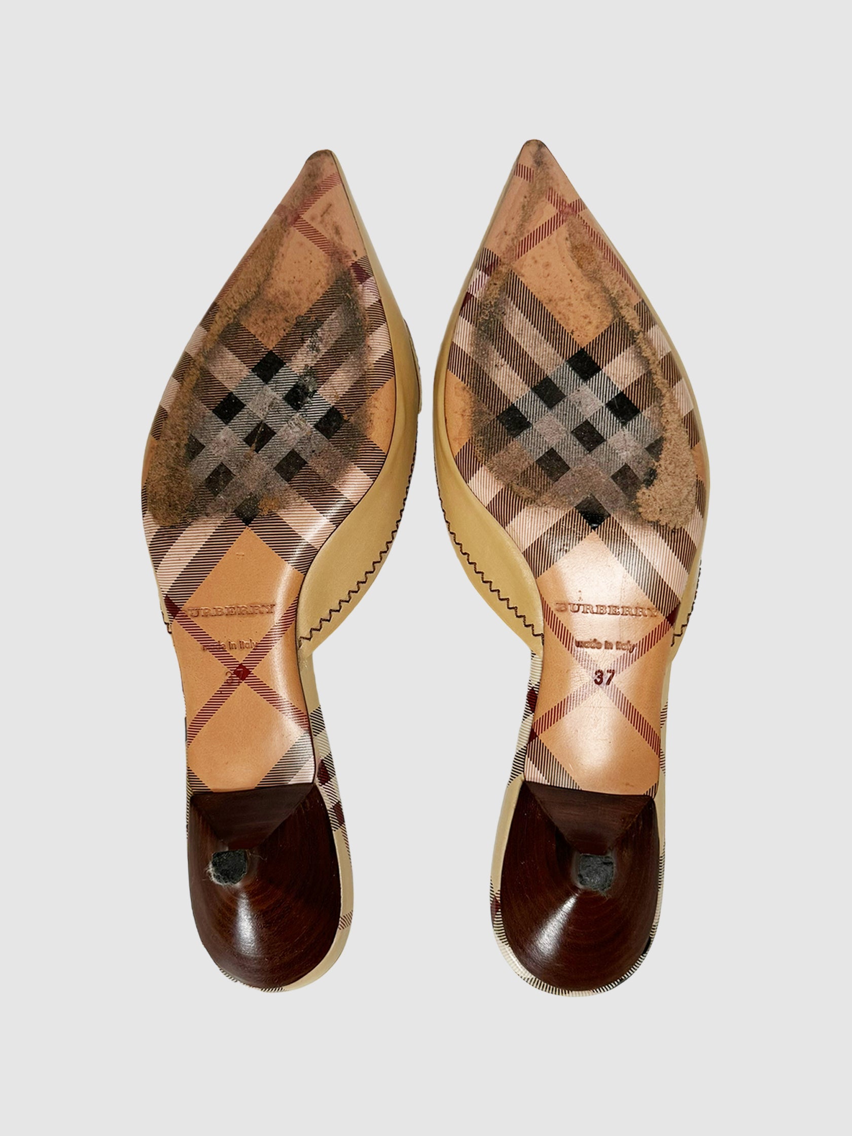 Leather Mules - Size 37