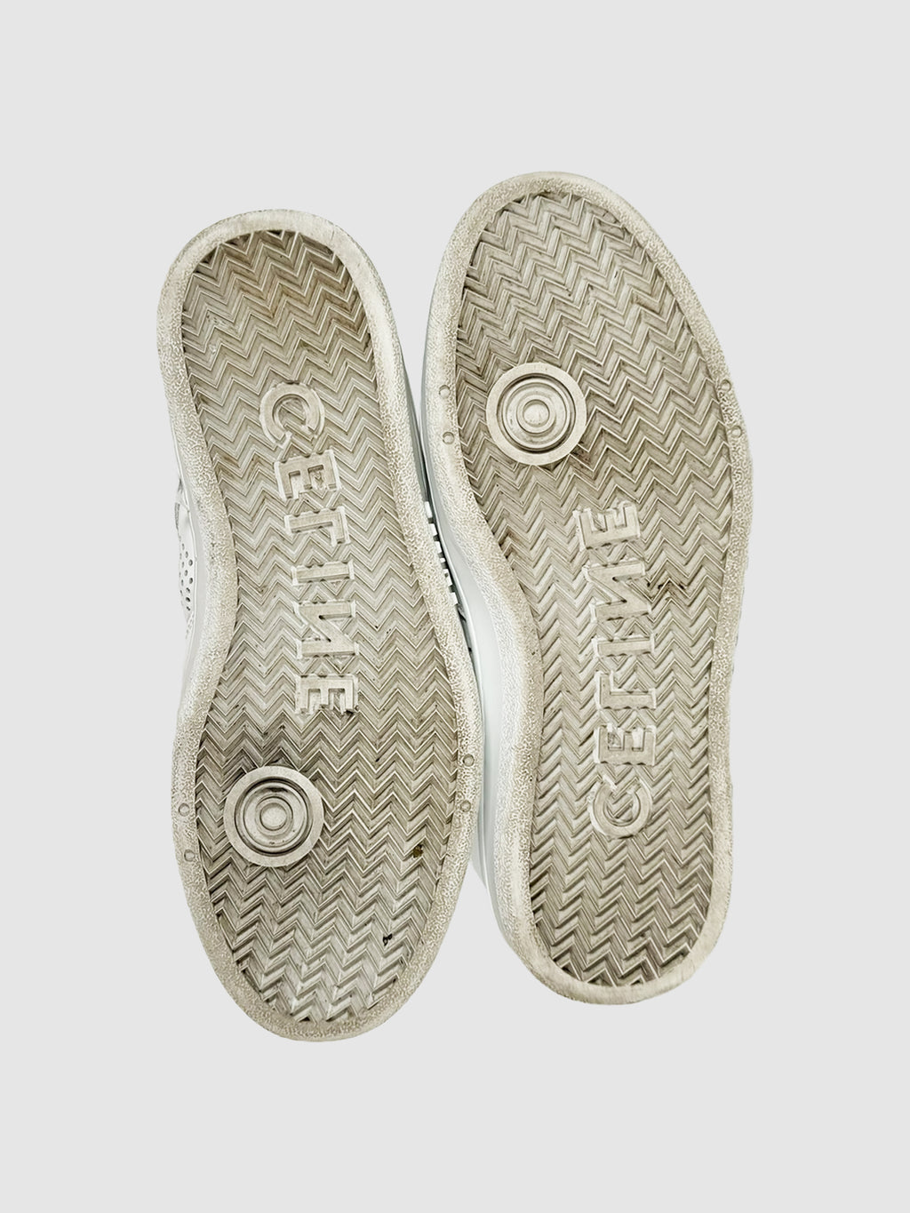 Leather High Top Sneakers - Size 38