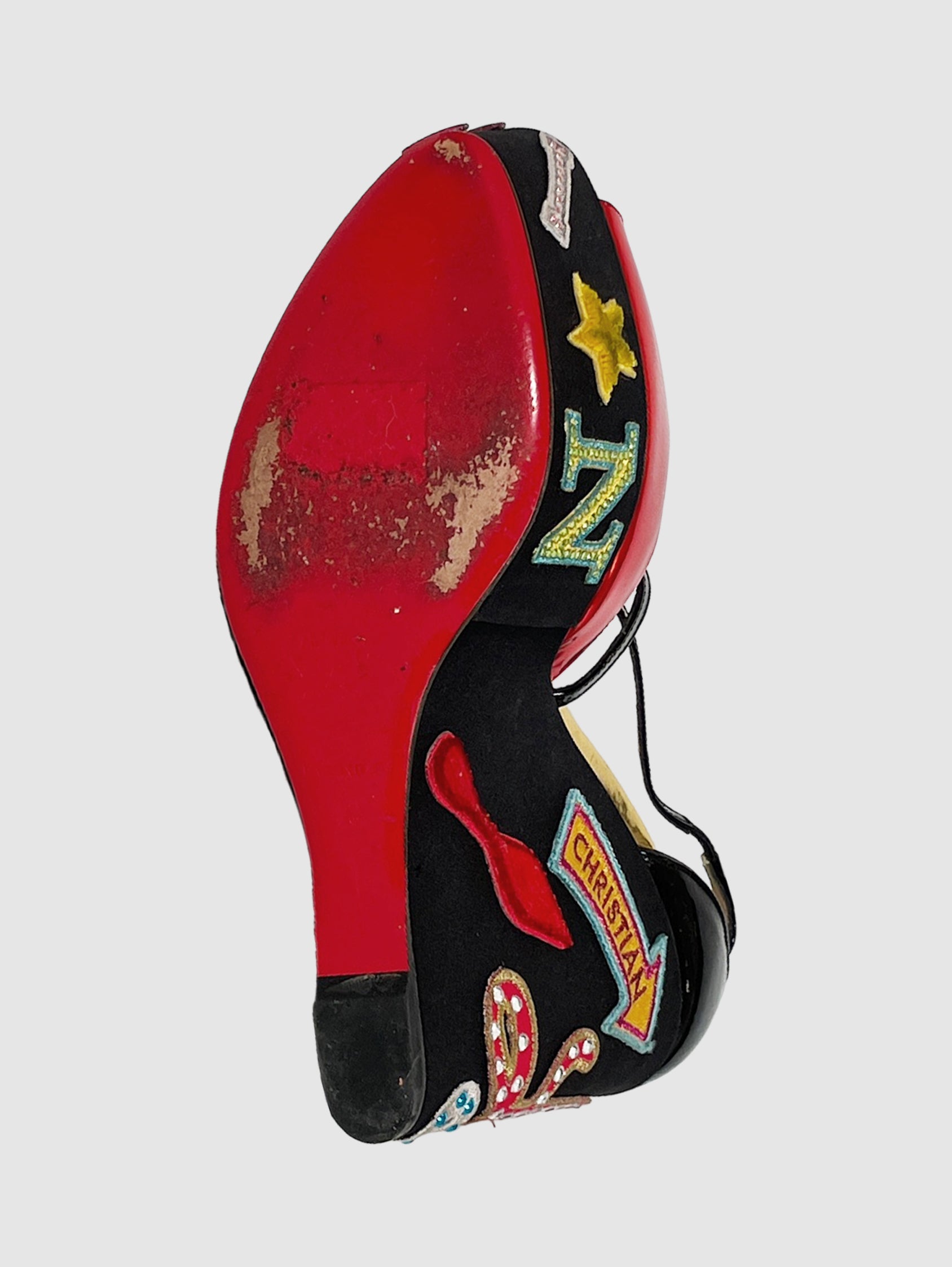 Loubi Zeppa Wedges - Size 40