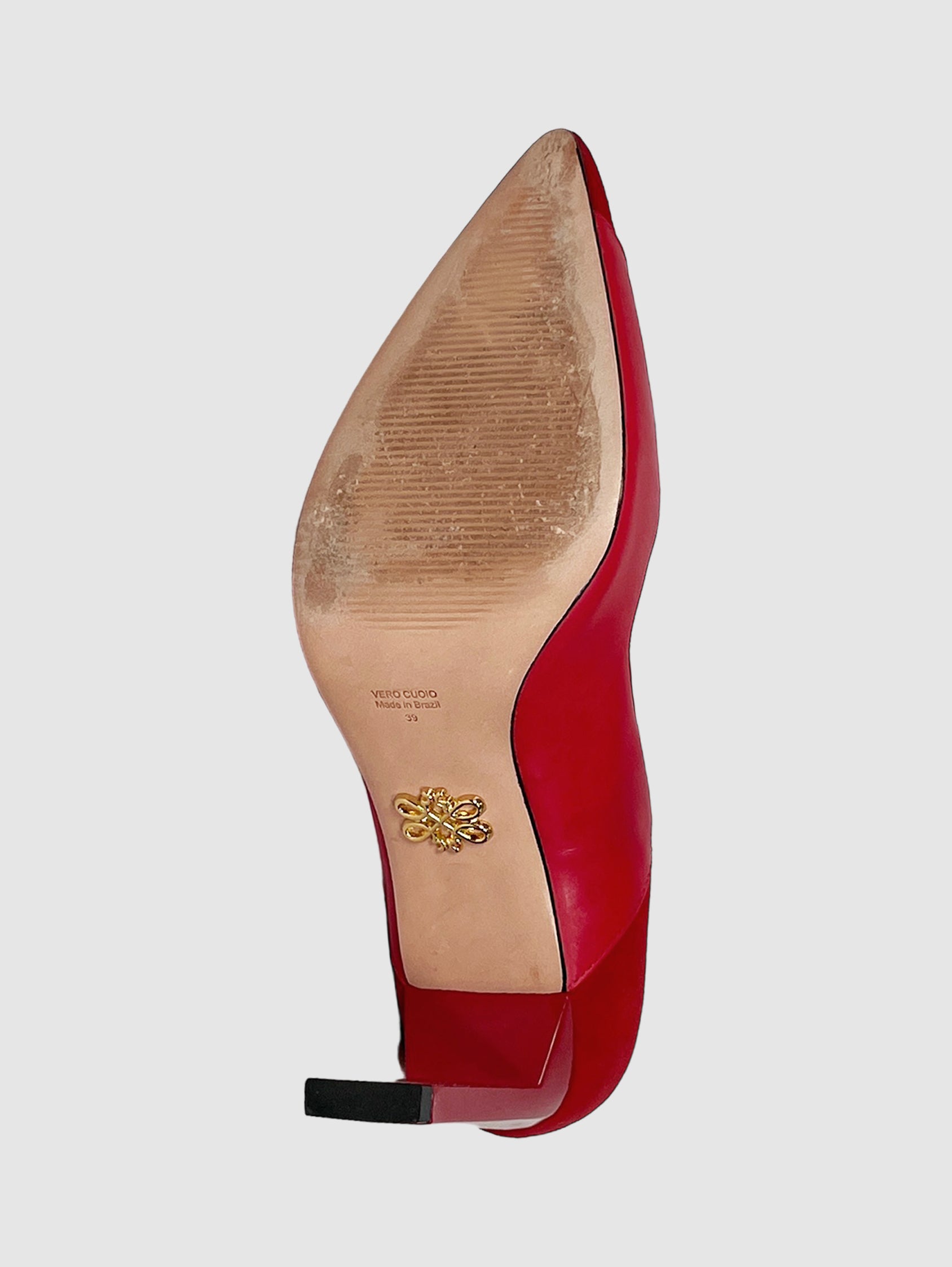 Leather and Suede Pumps - Size 39