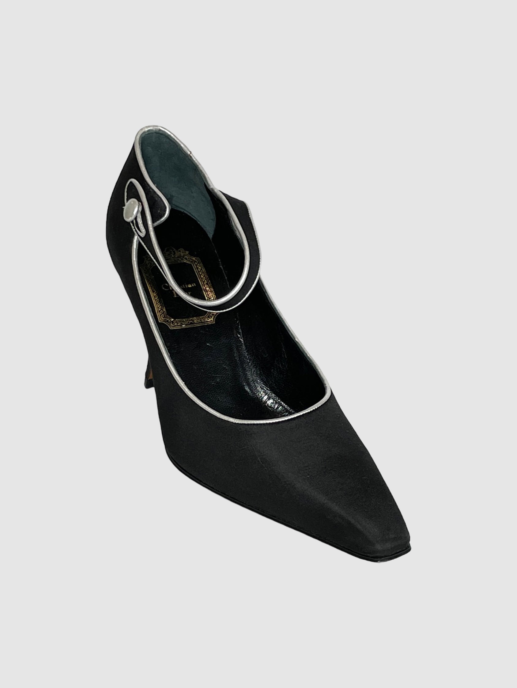 Satin Mary Jane Pumps - Size 36