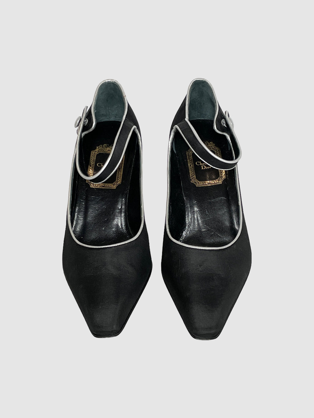 Satin Mary Jane Pumps - Size 36