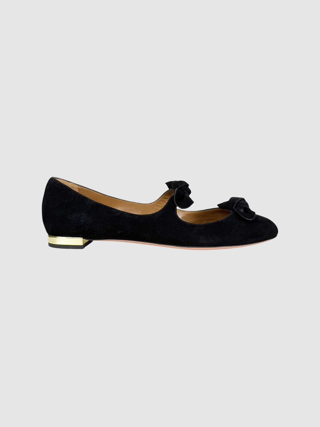 Bow Suede Flats
