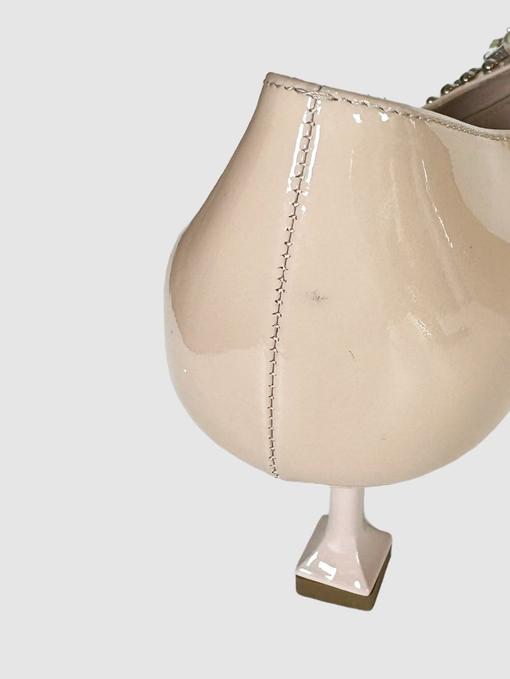 Patent Leather Pearl Pumps - Size 39.5