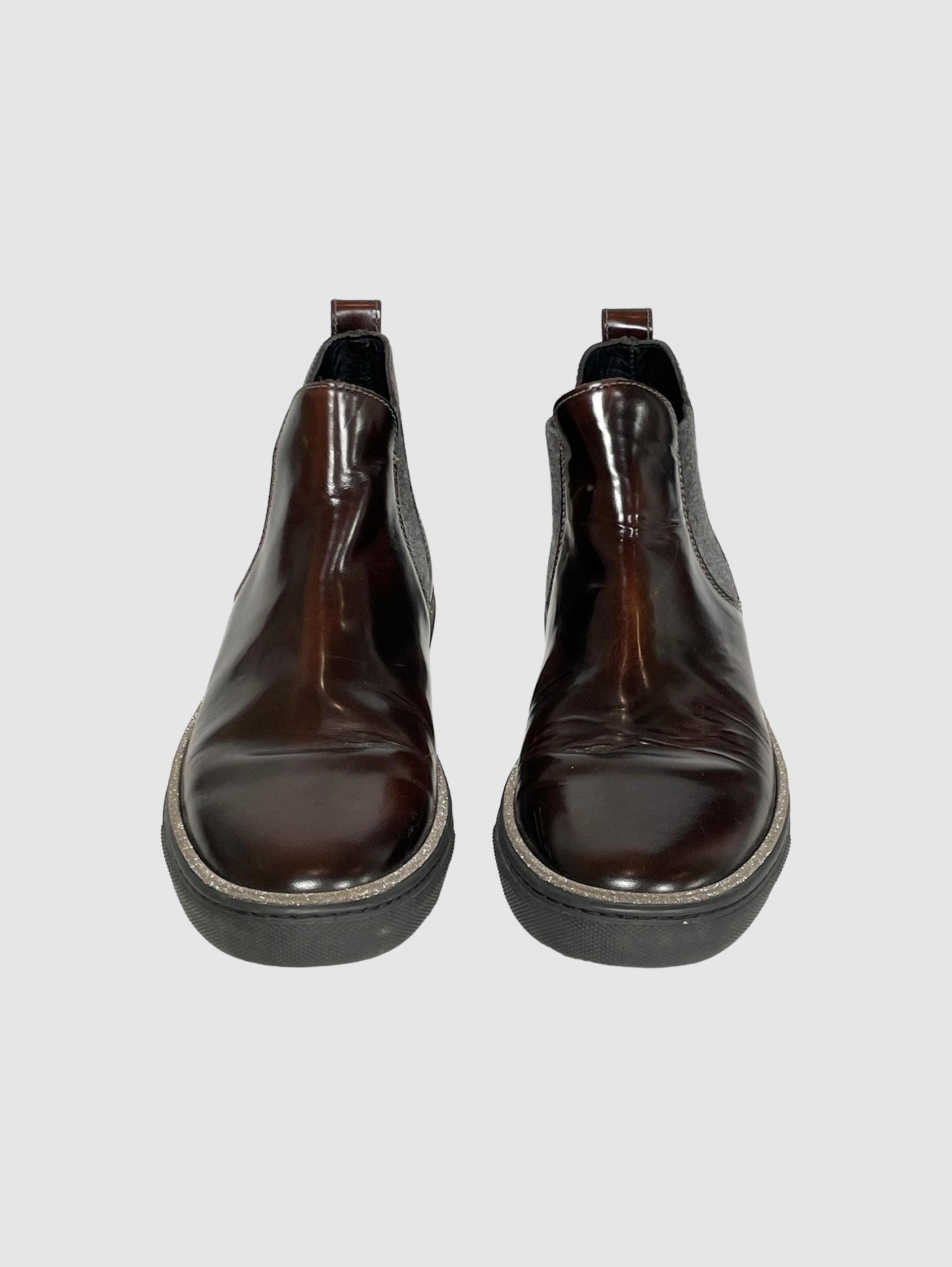 Leather Ankle Boots - Size 37.5