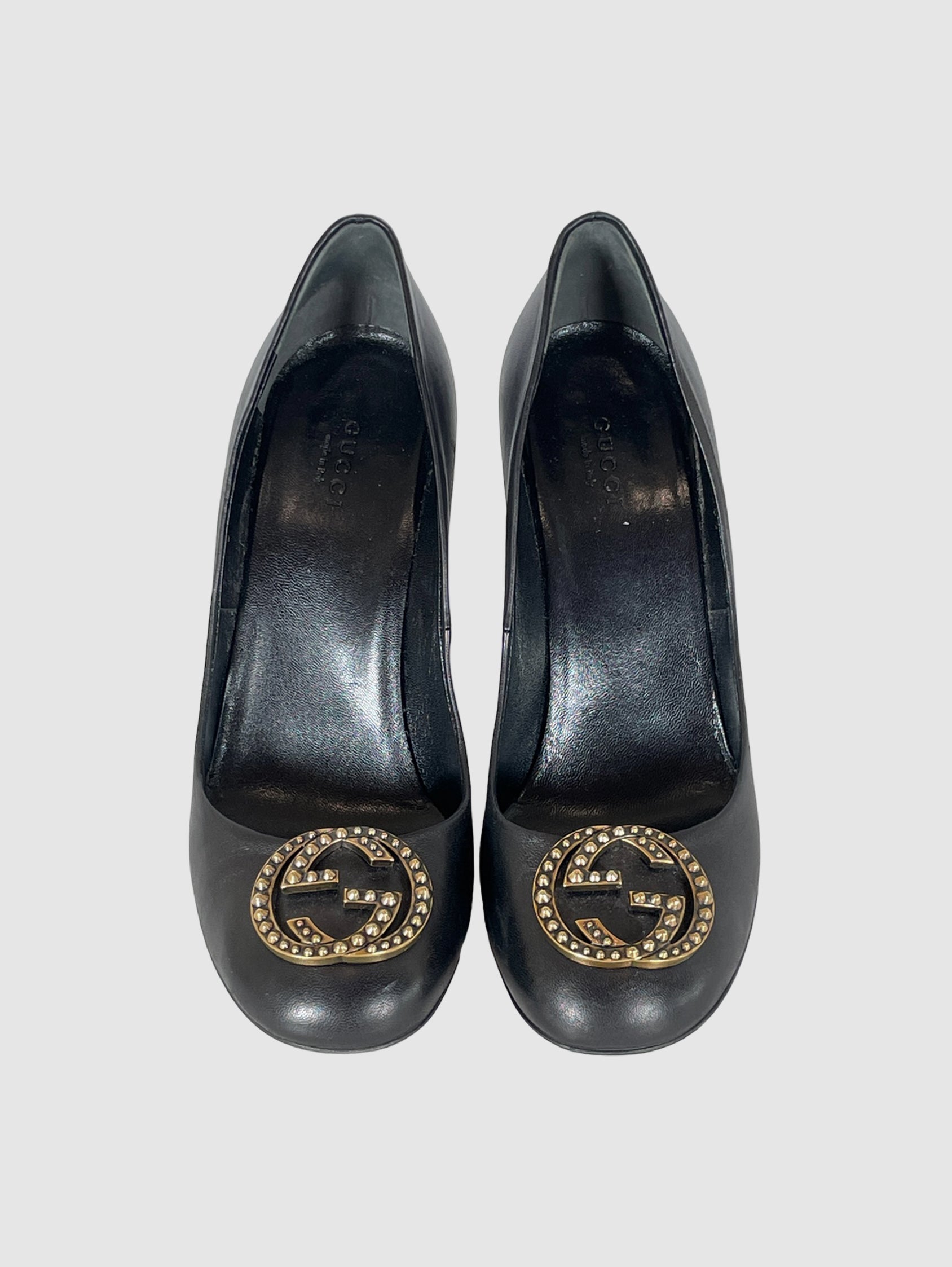 GG Leather Pumps - Size 38.5