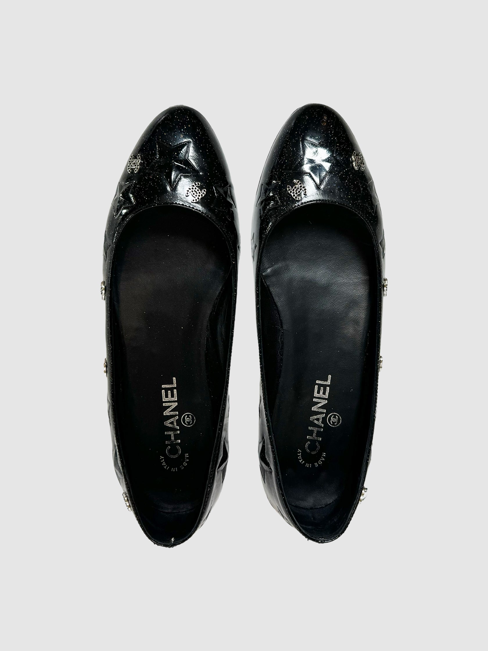 Glitter CC Star Ballerina Flats - Size 40