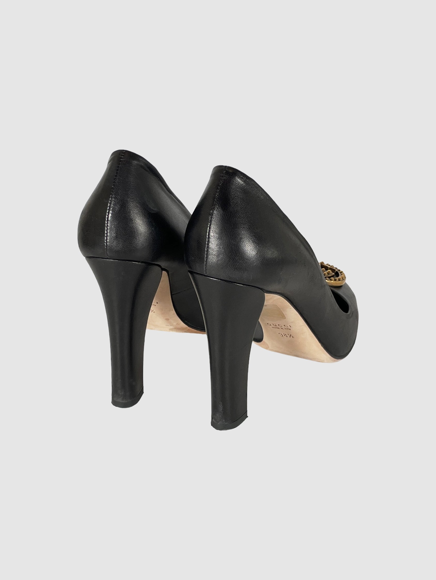 GG Leather Pumps - Size 38.5
