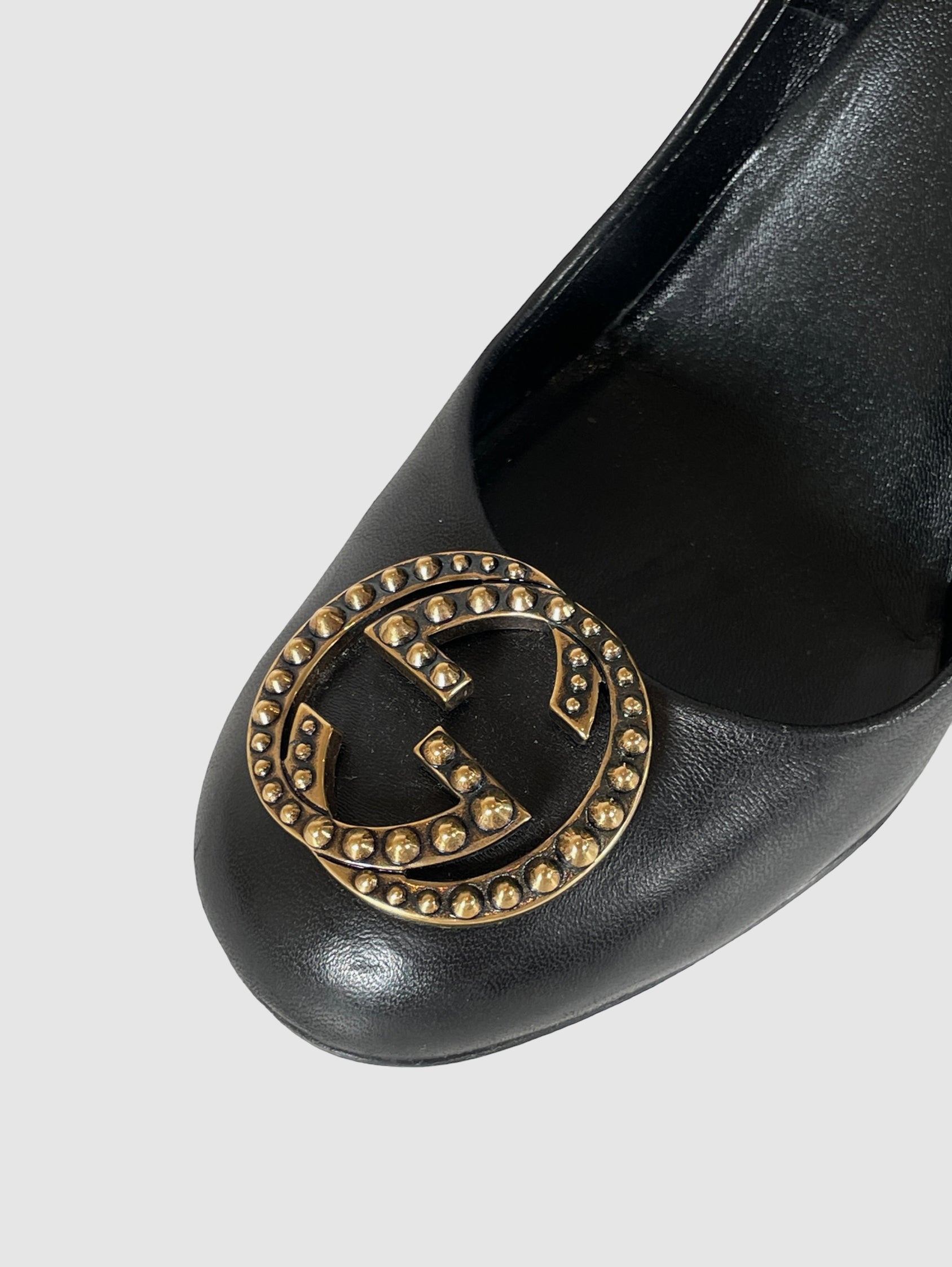 GG Leather Pumps - Size 38.5