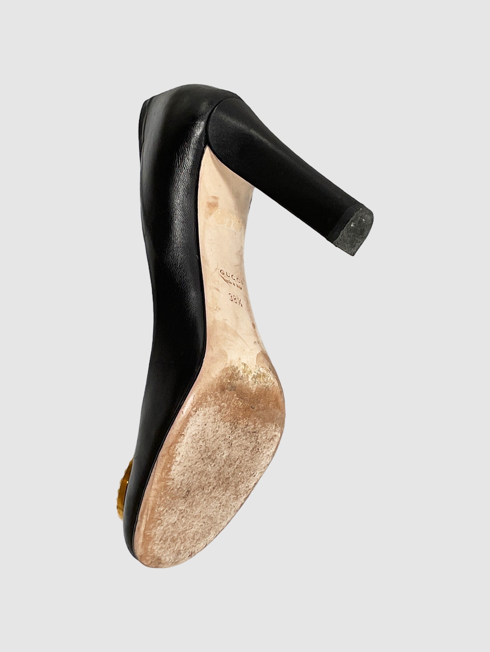 GG Leather Pumps - Size 38.5