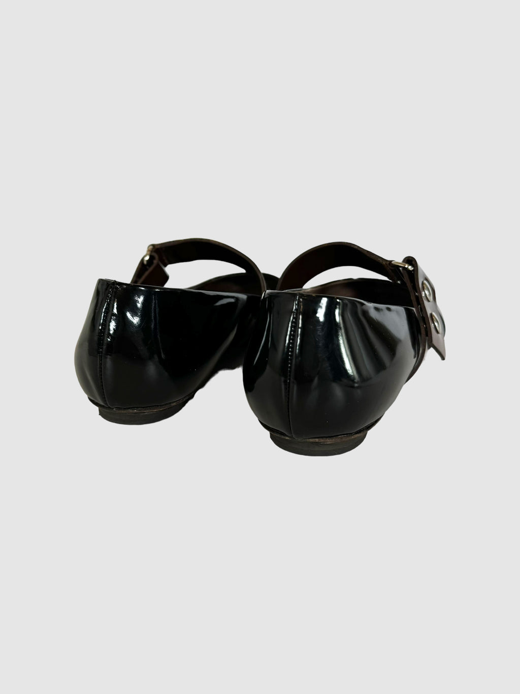 Patent Leather Ballerina Flats - Size 39.5