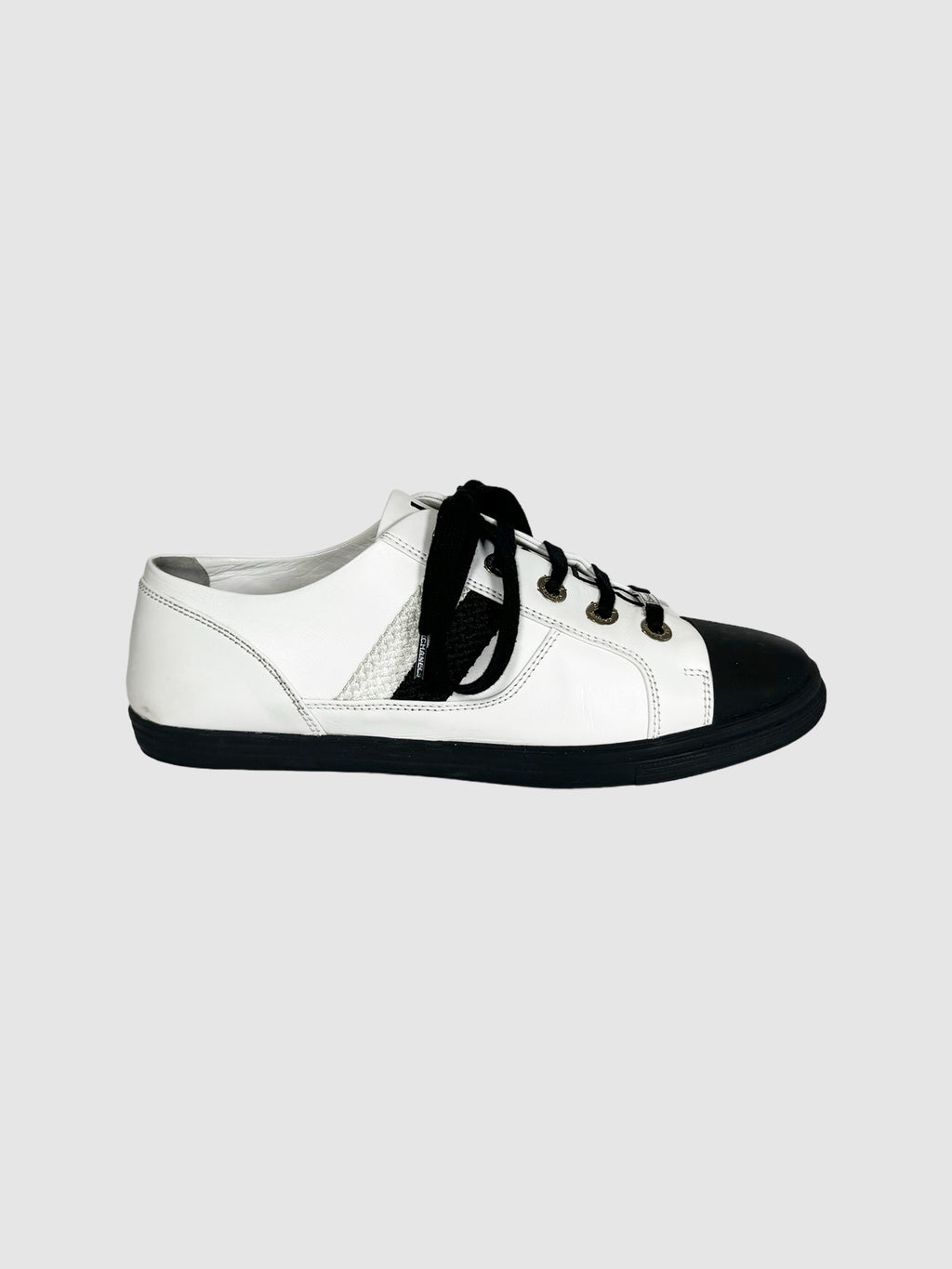Colourblock Leather Low-Top Sneakers - Size 39.5