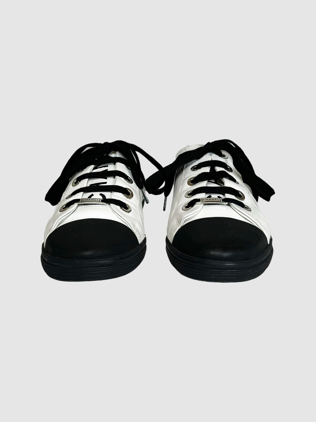 Colourblock Leather Low-Top Sneakers - Size 39.5