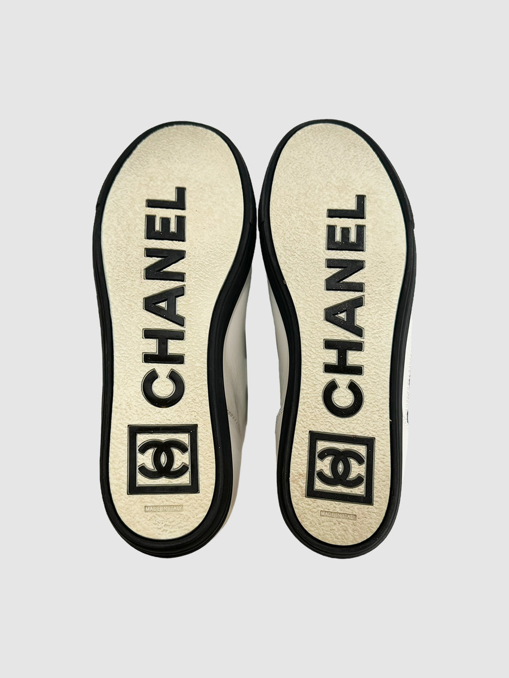 Colourblock Leather Low-Top Sneakers - Size 39.5