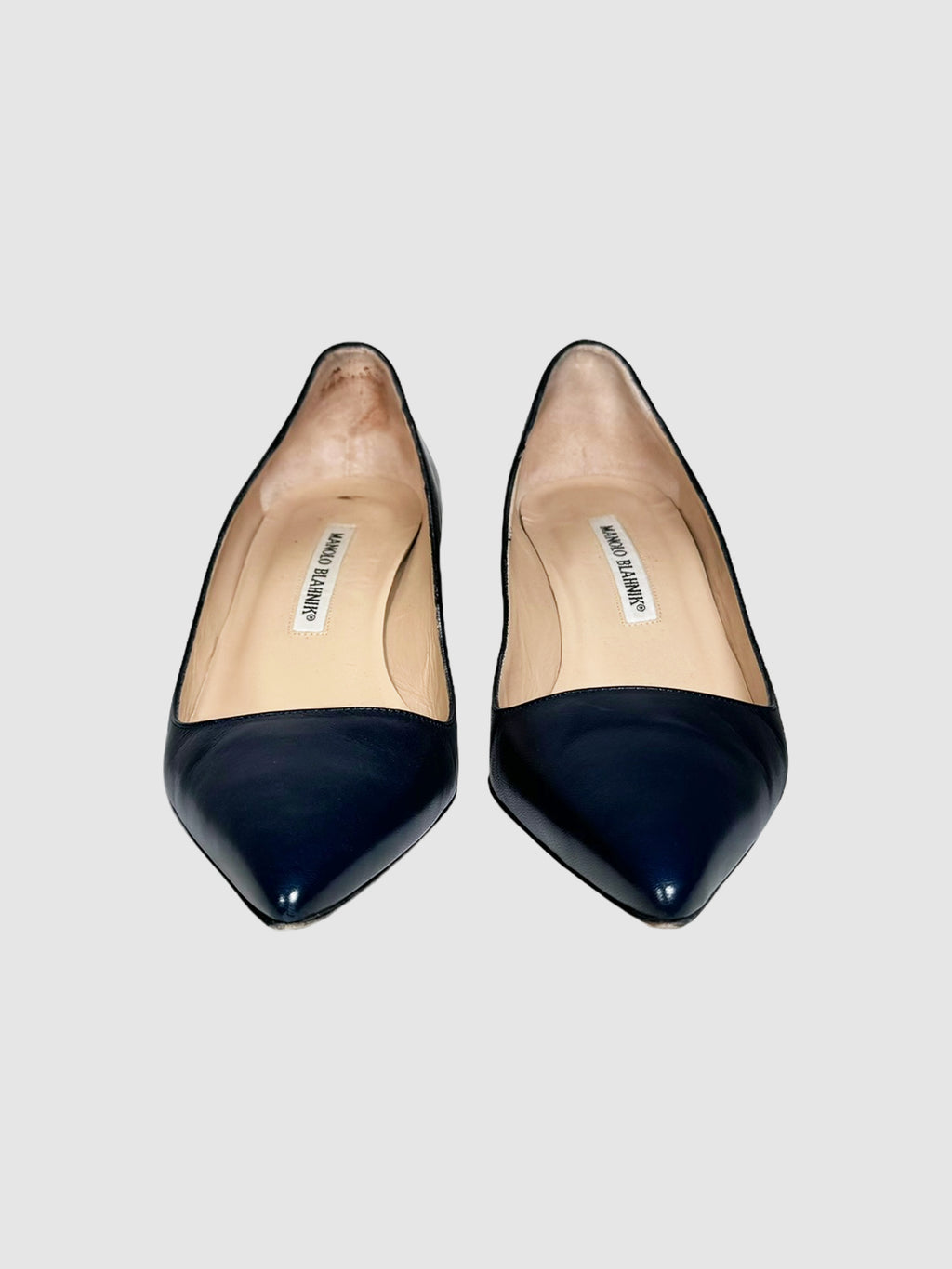 Leather Kitten Heels - Size 37.5