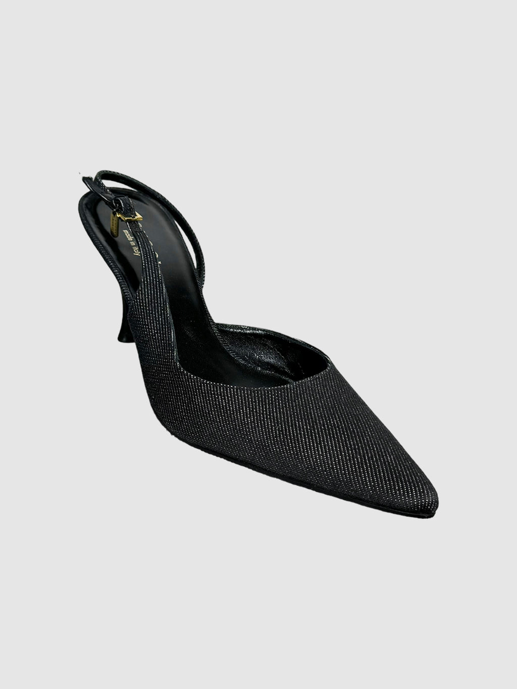 Denim Slingback Pumps - Size 10