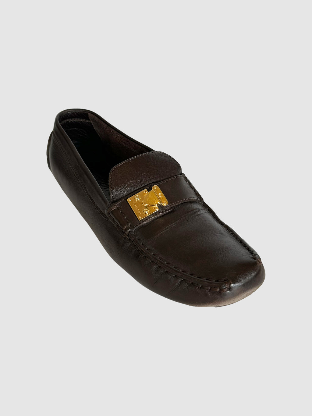 Leather Loafers with Hardware - Size 38.5