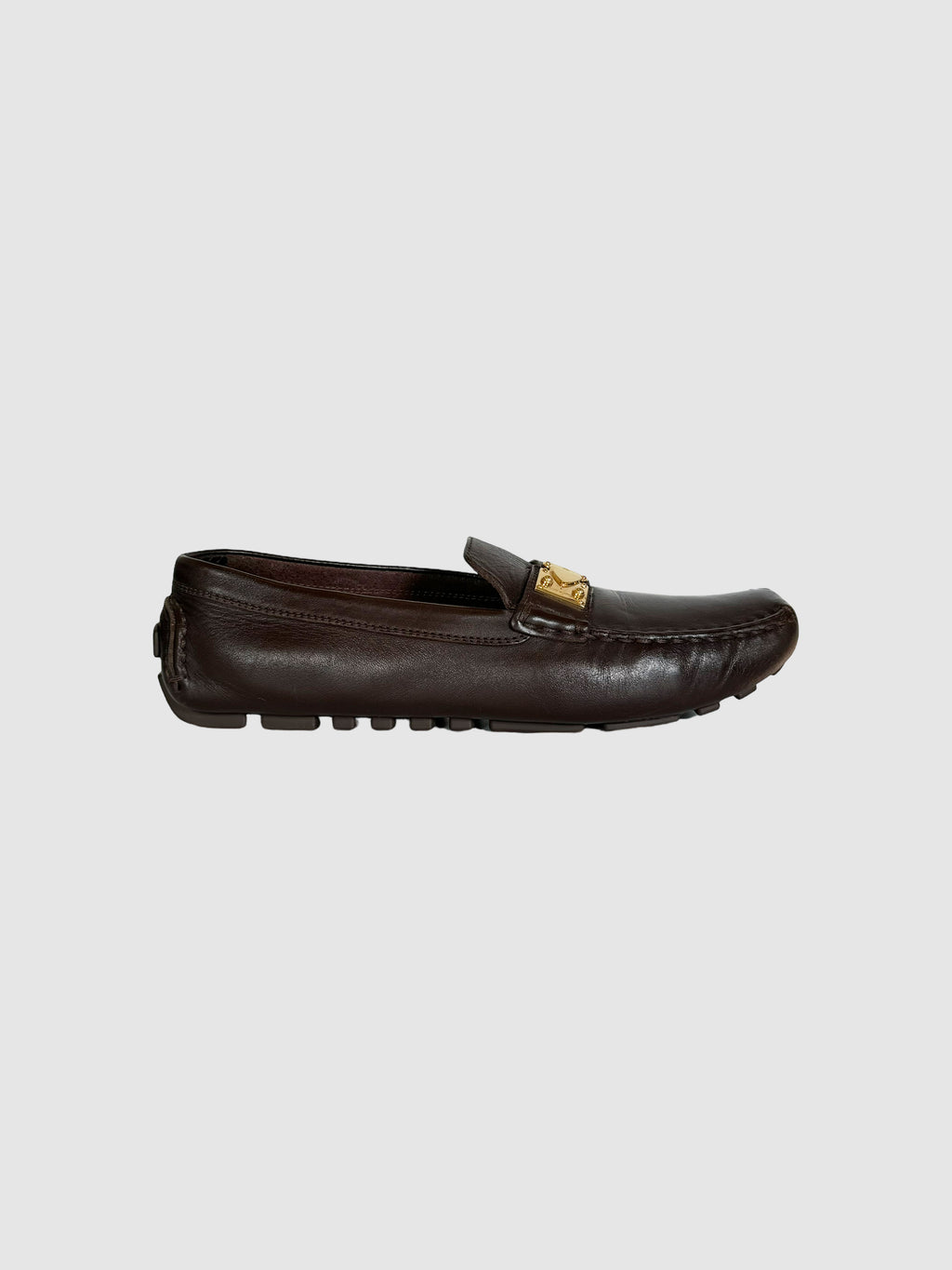 Leather Loafers with Hardware - Size 38.5