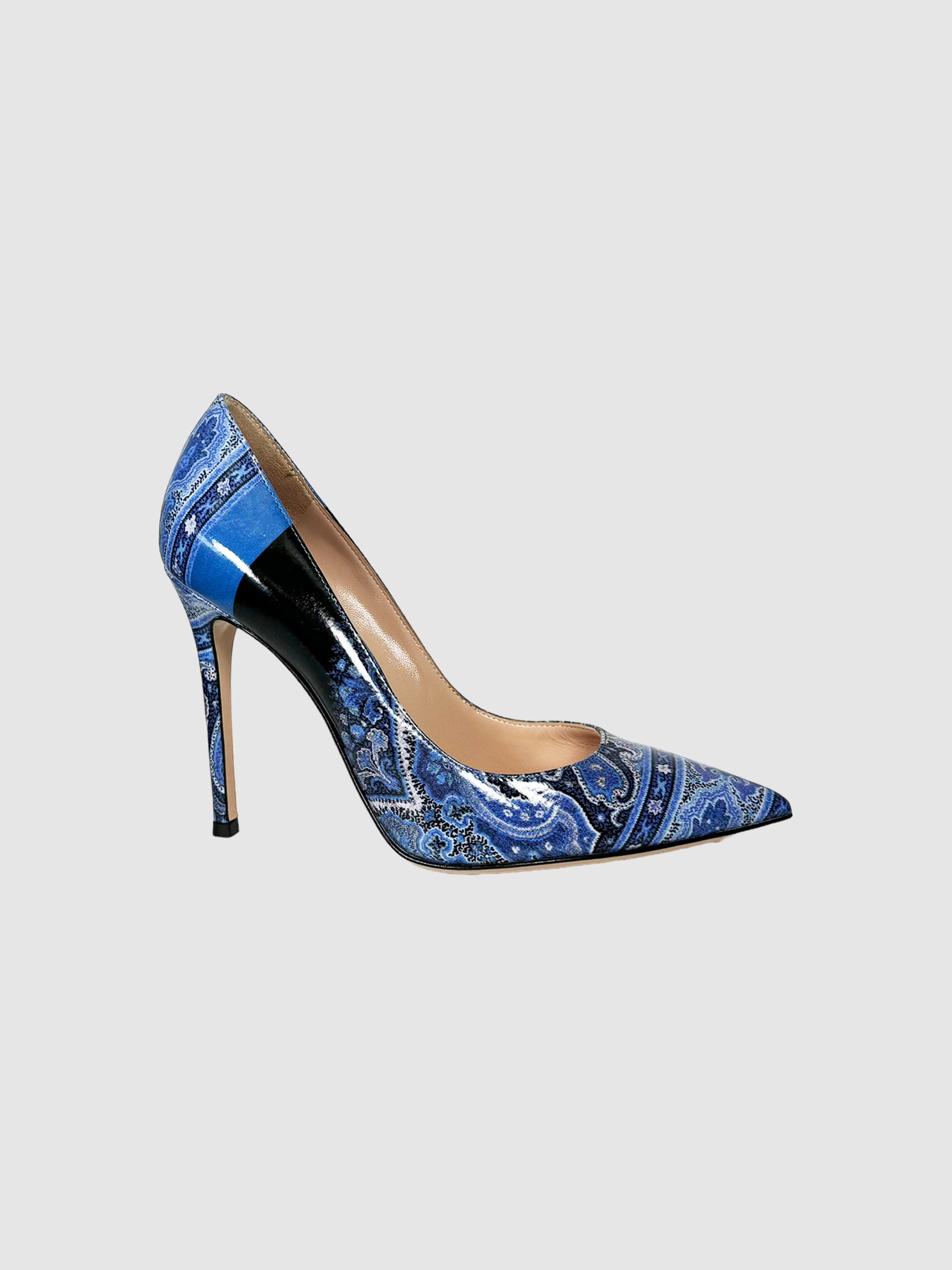 Paisley Print Pumps - Size 38