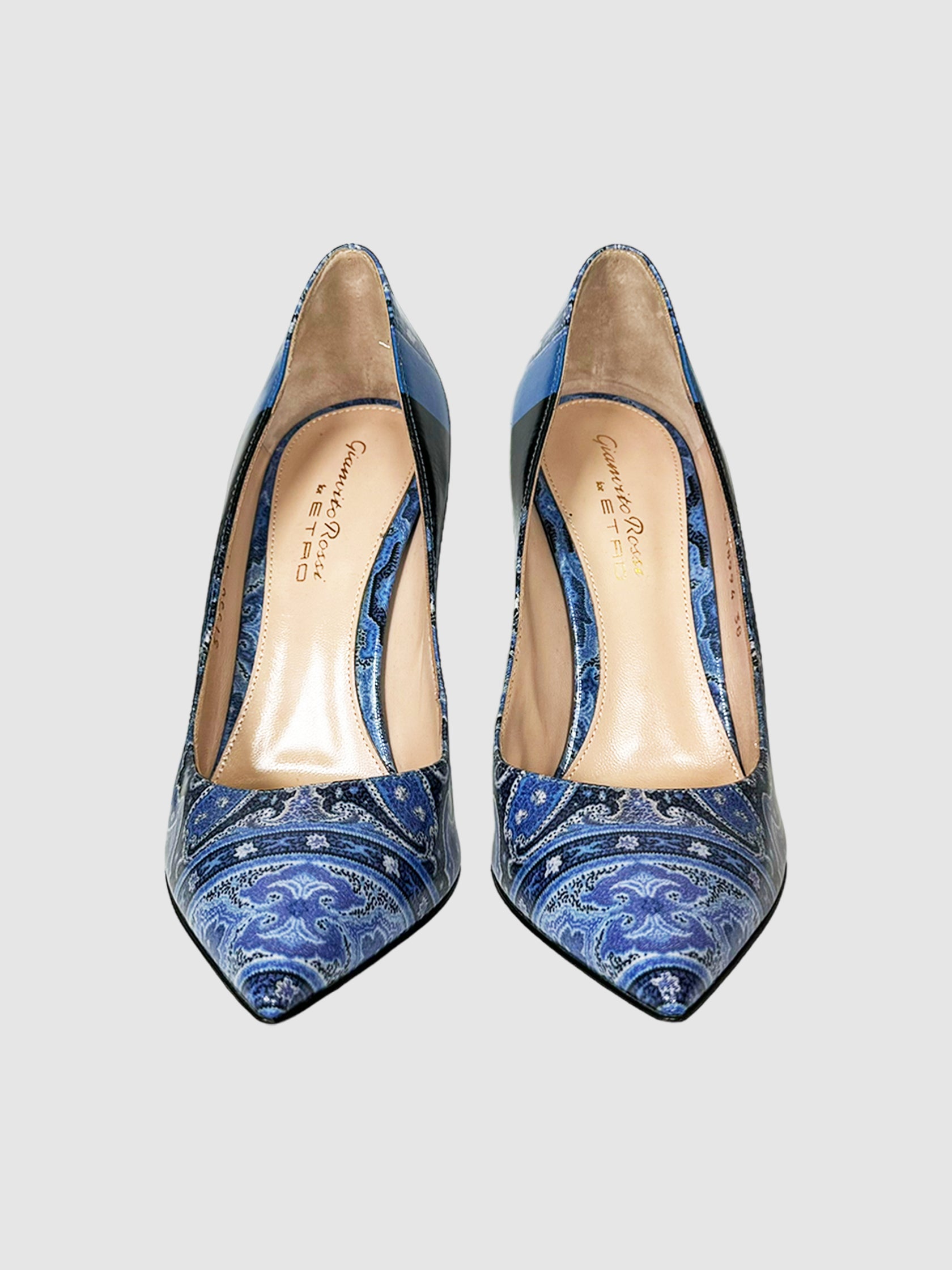 Paisley Print Pumps - Size 38
