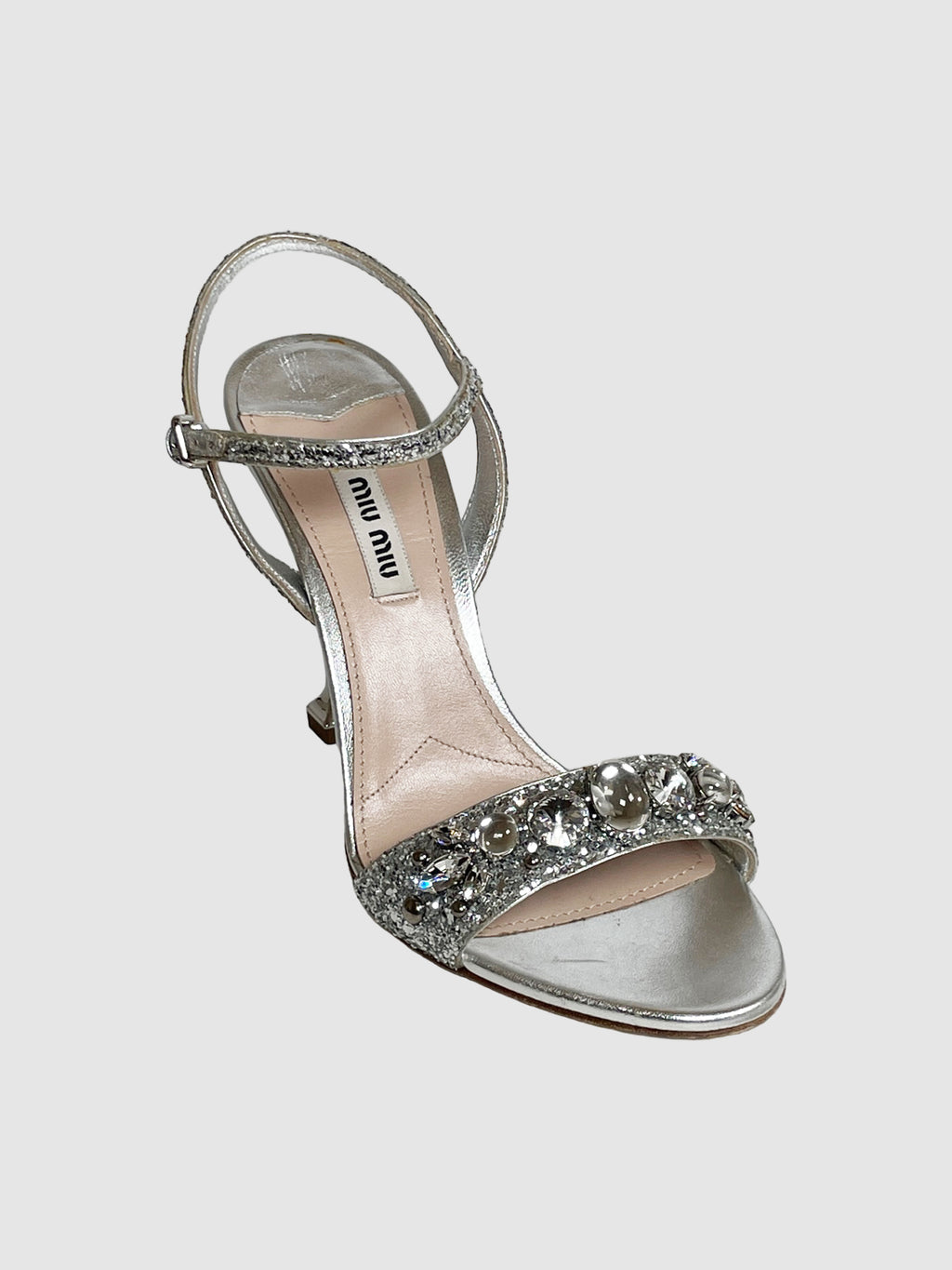 Embellished Jewel Strap Sandals - Size 37.5