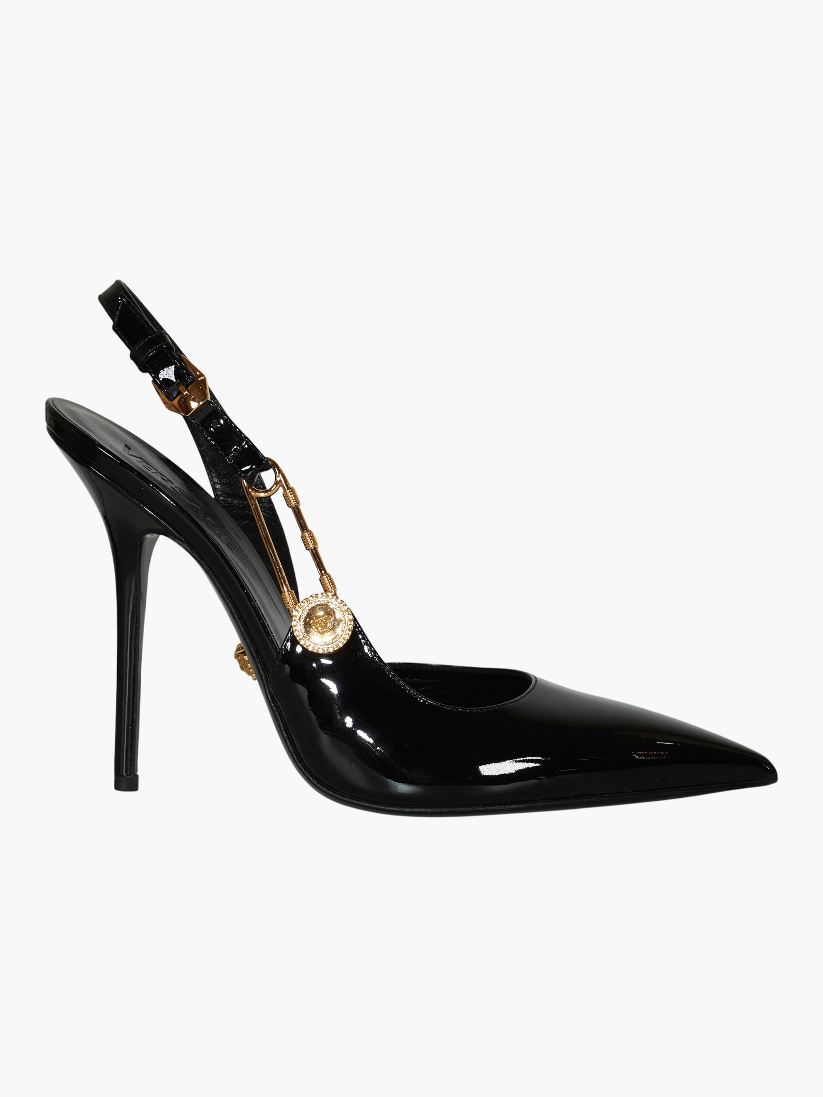 Safety Pin Slingback Pumps