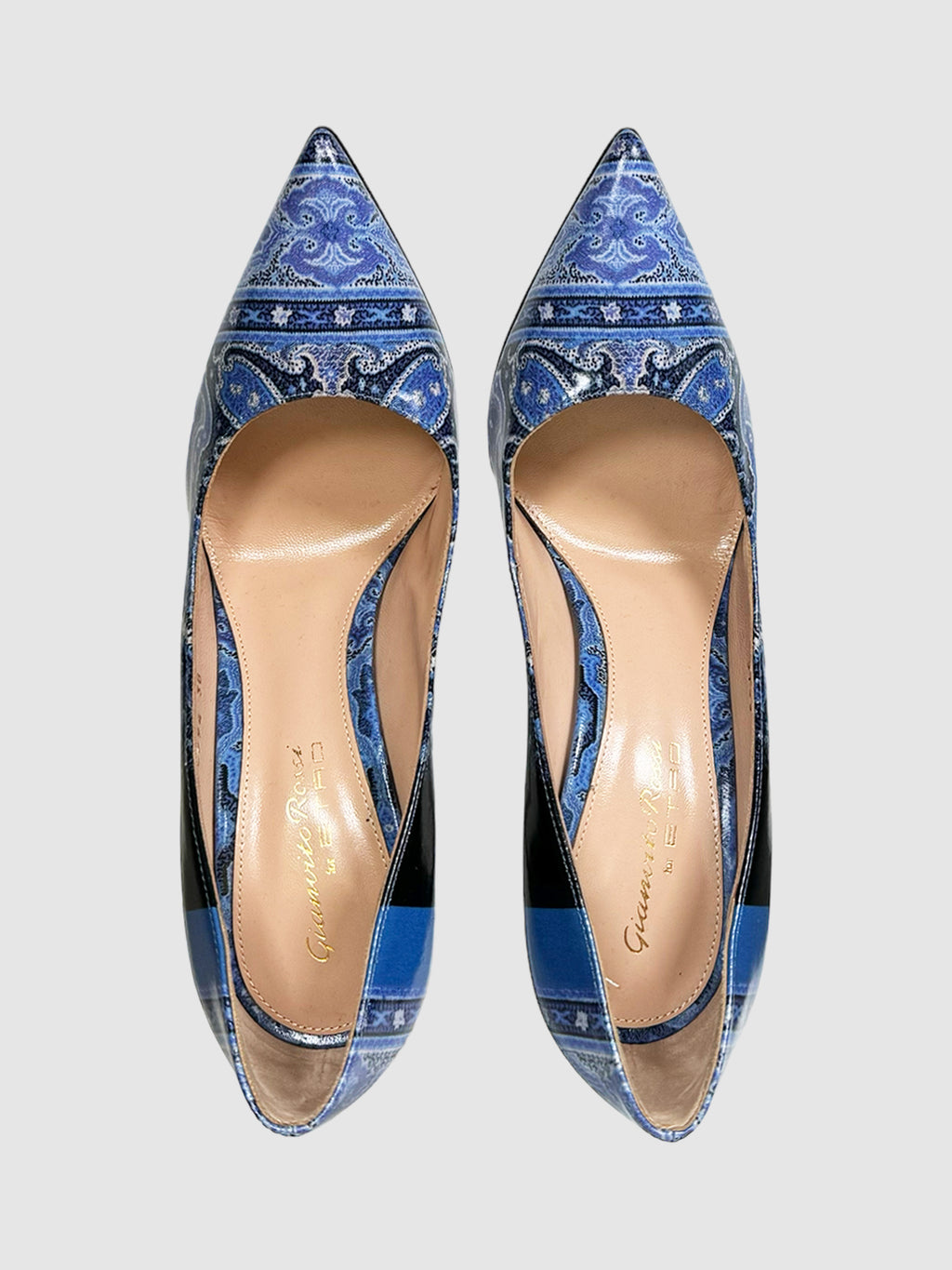 Paisley Print Pumps - Size 38