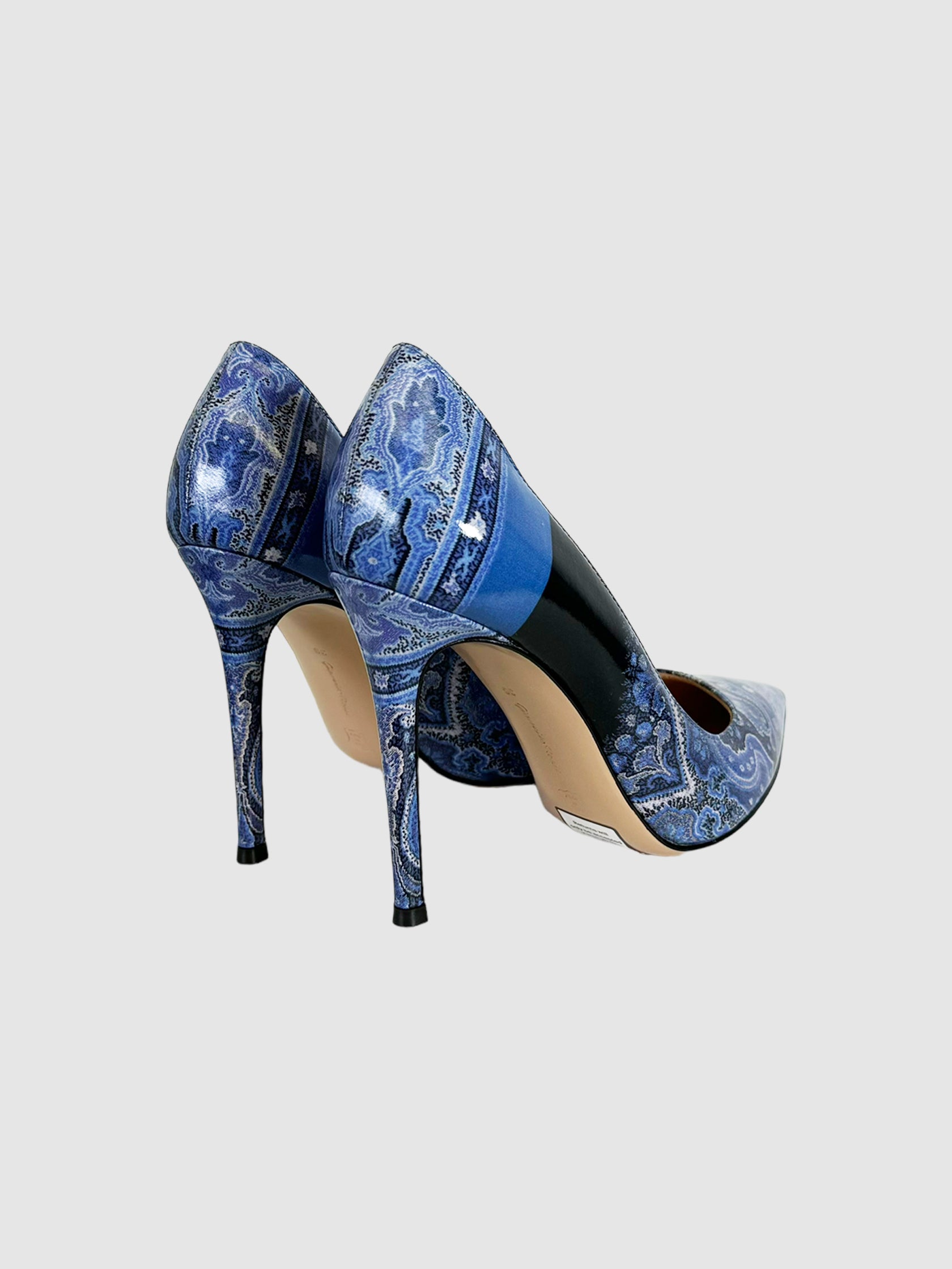 Paisley Print Pumps - Size 38