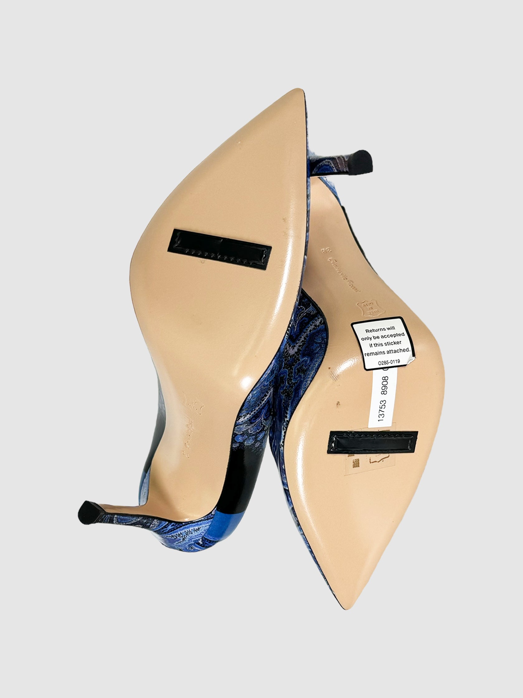 Paisley Print Pumps - Size 38