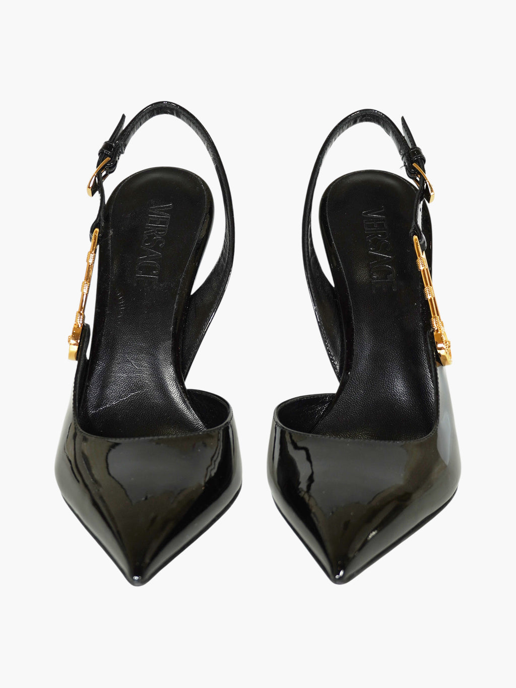 Safety Pin Slingback Pumps