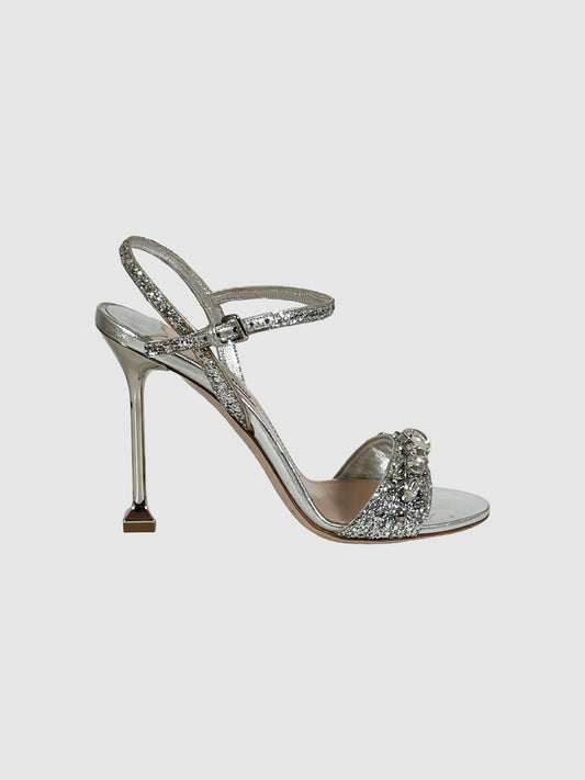 Embellished Jewel Strap Sandals - Size 37.5