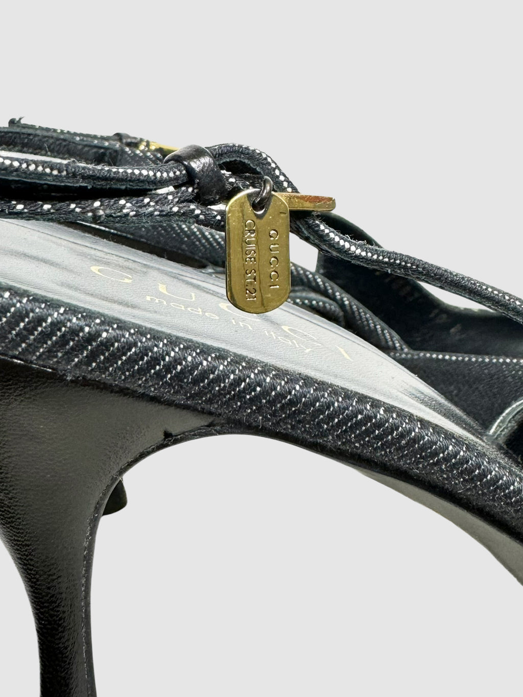 Denim Slingback Pumps - Size 10