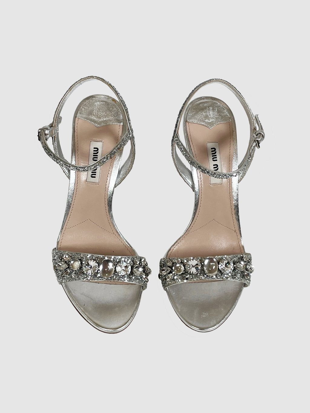 Embellished Jewel Strap Sandals - Size 37.5