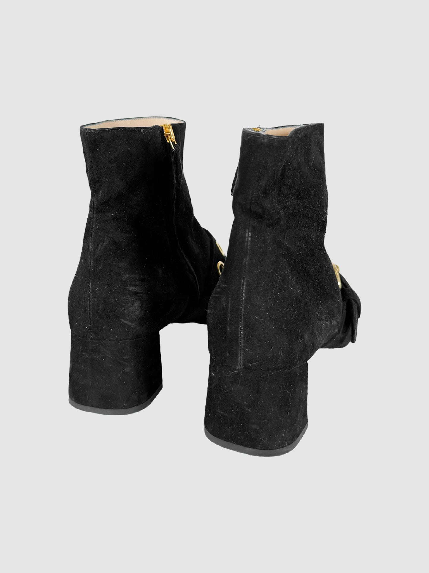 Suede Ankle Boots - Size 39