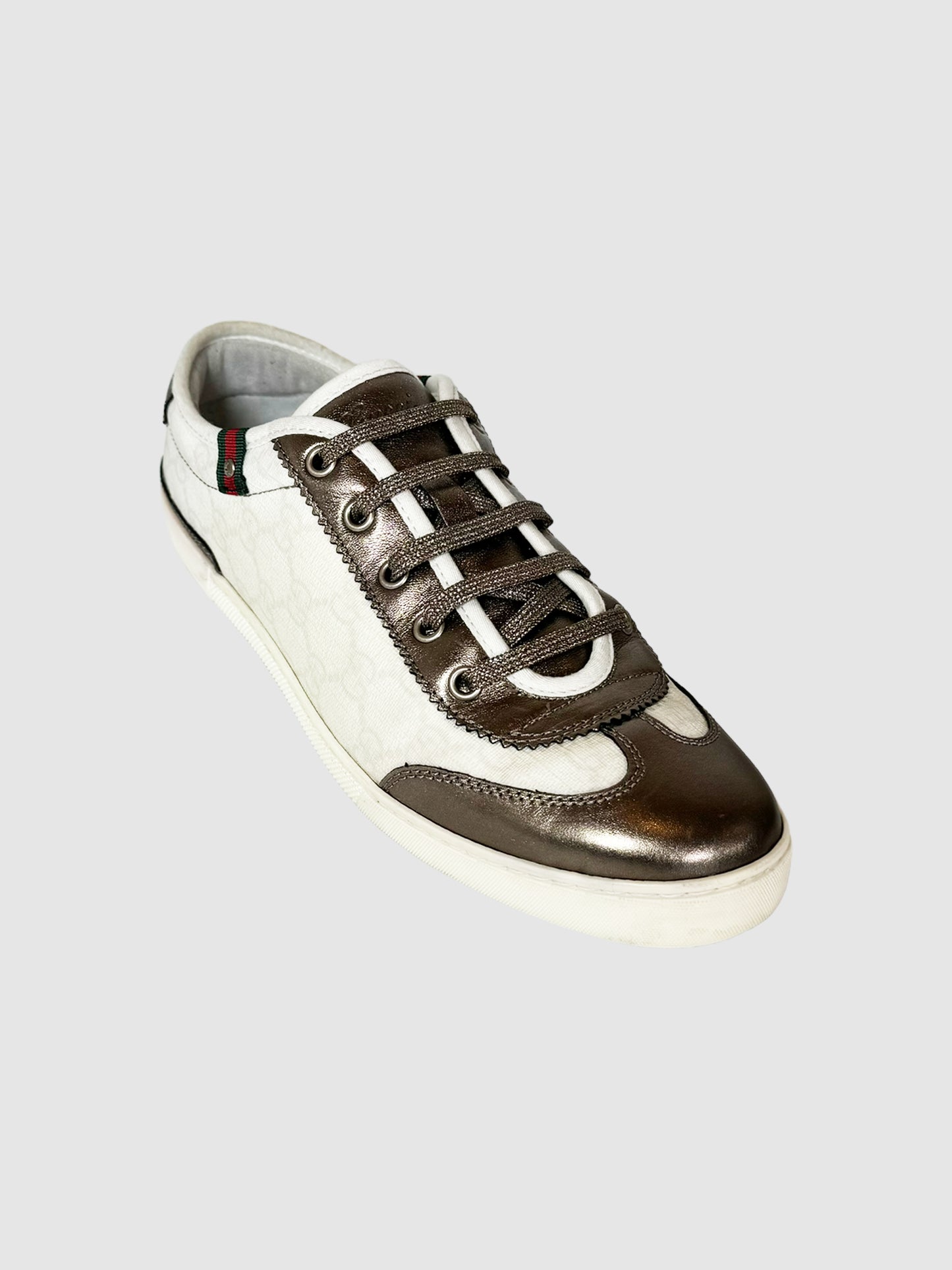 Metallic Canvas Sneakers - Size 39