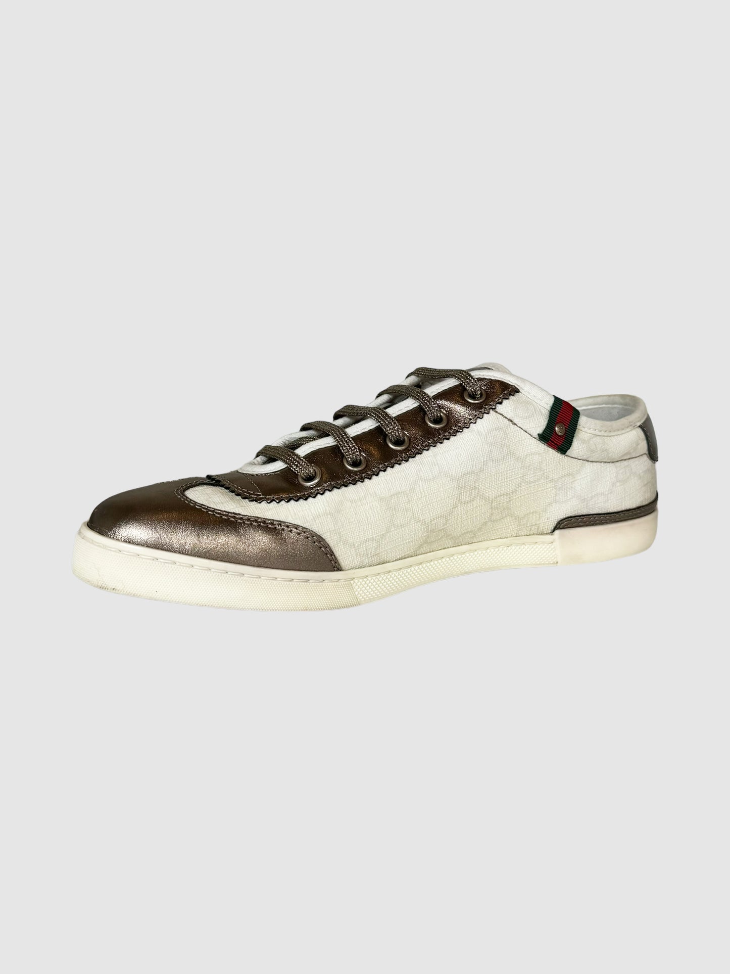 Metallic Canvas Sneakers - Size 39