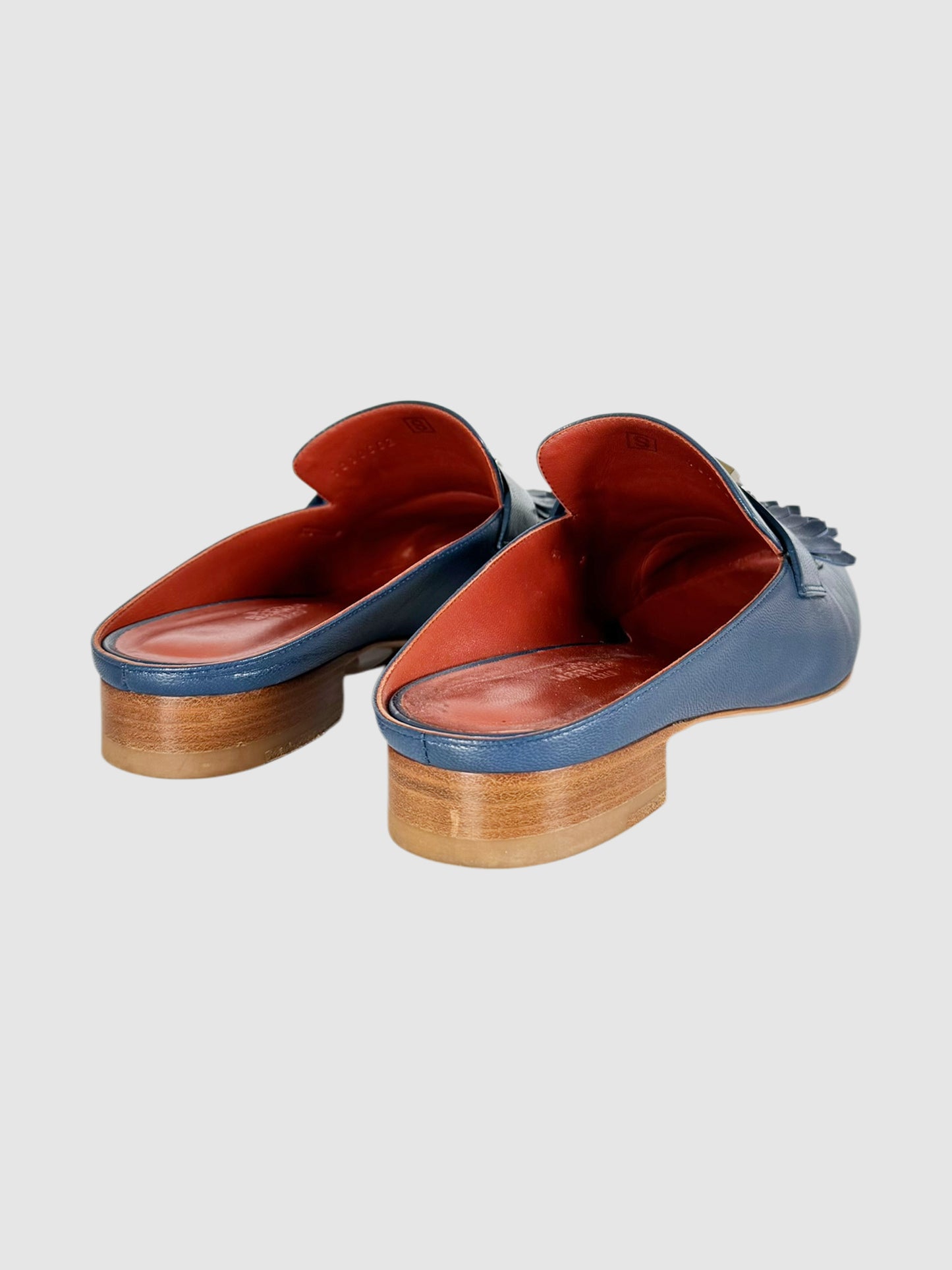 Rivoli Leather Mules - Size 9