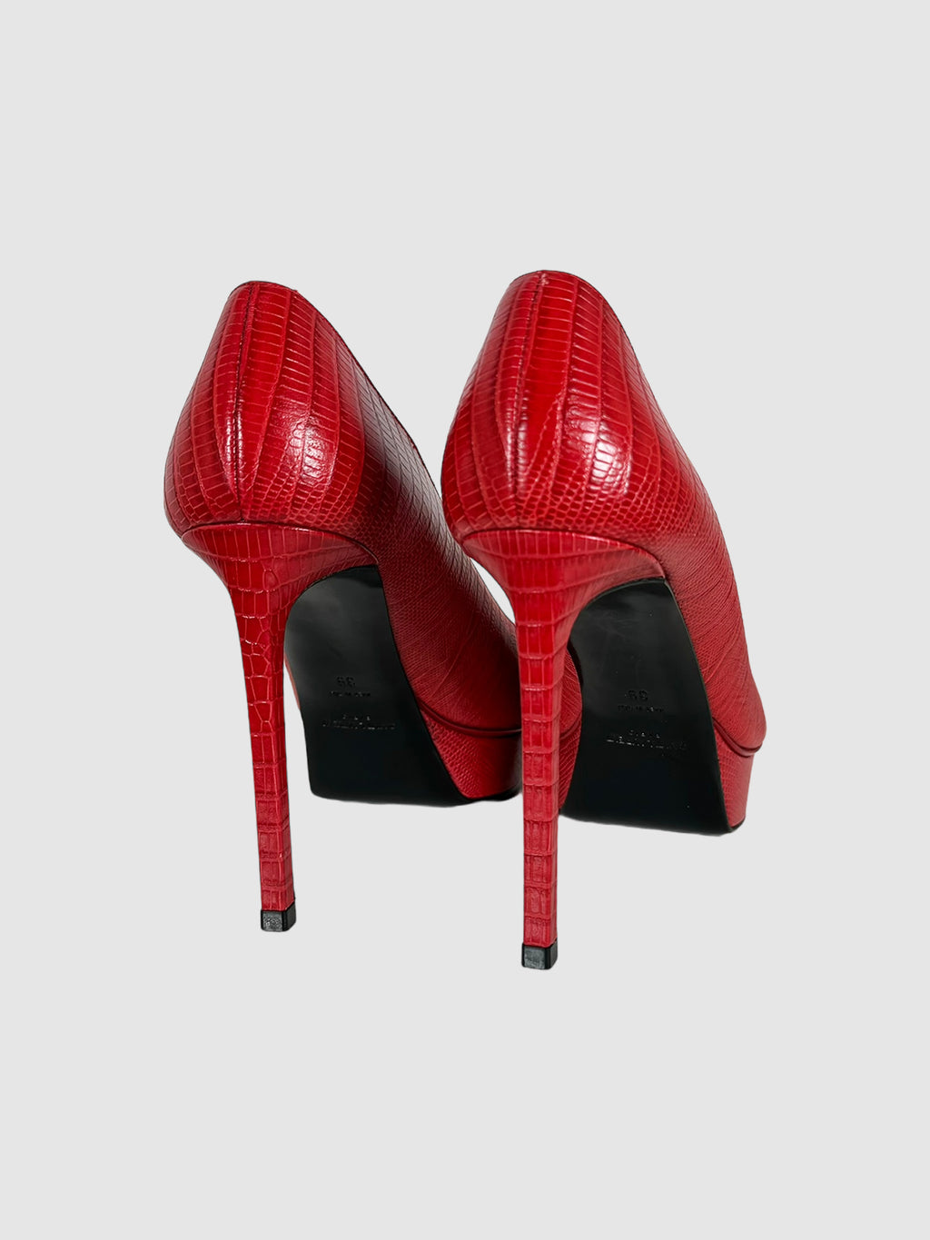 Janis Croc Embossed Pumps - Size 39