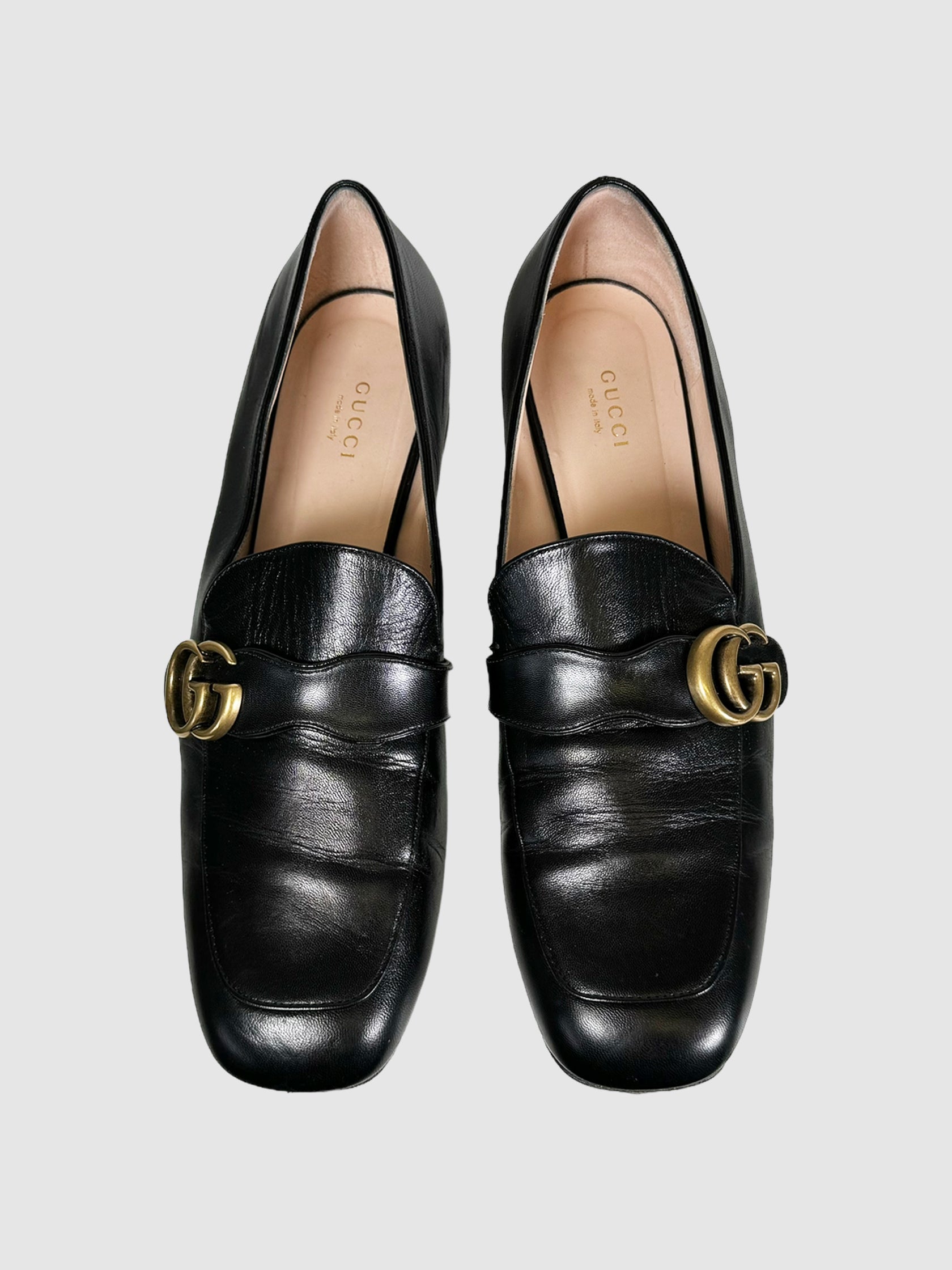 Double G Leather Loafers - Size 42