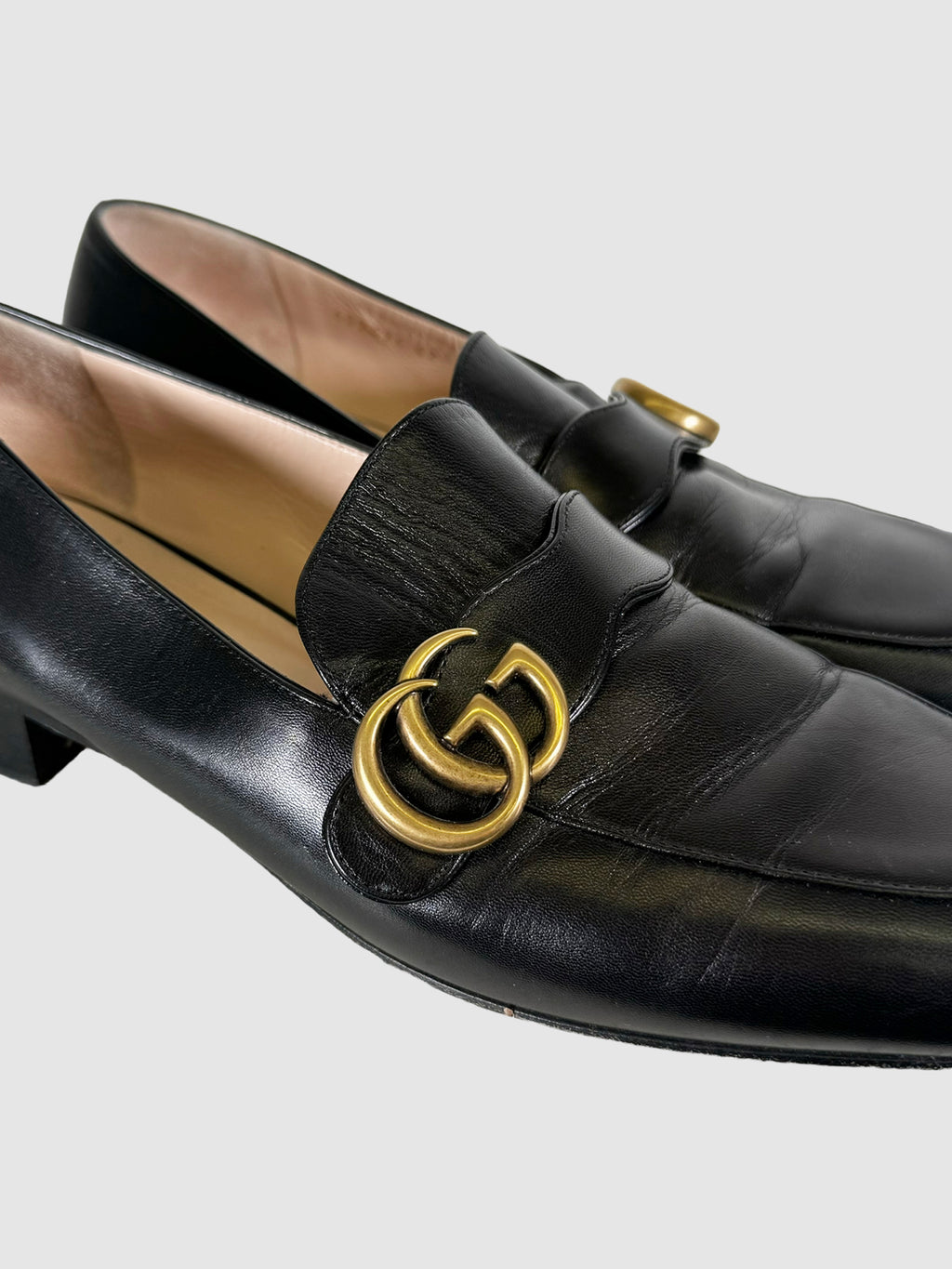 Double G Leather Loafers - Size 42