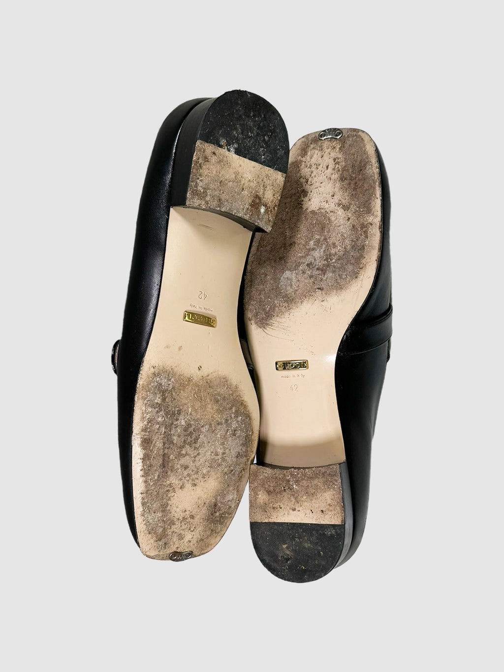 Double G Leather Loafers - Size 42