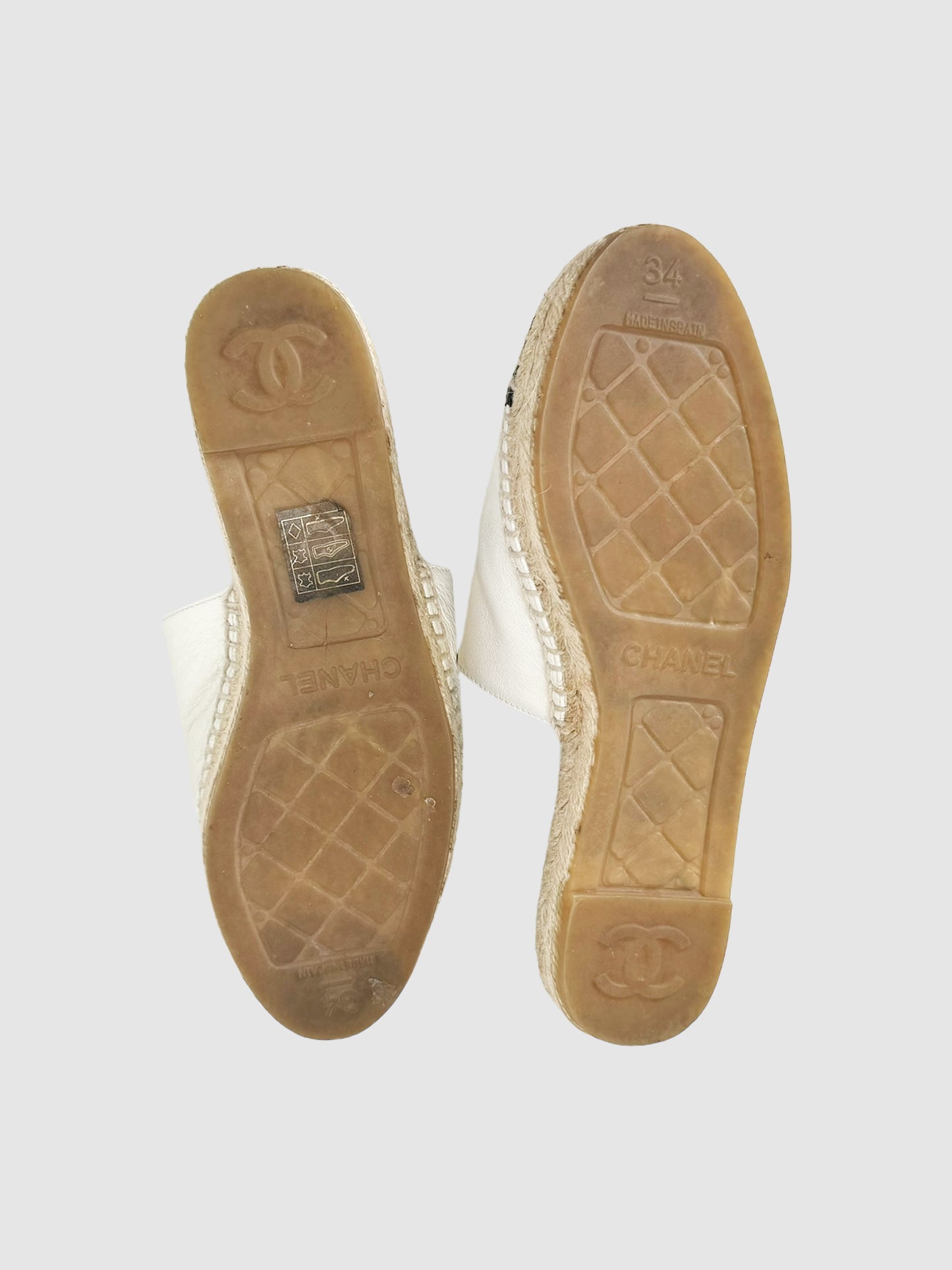 Leather CC Espadrilles - Size 34