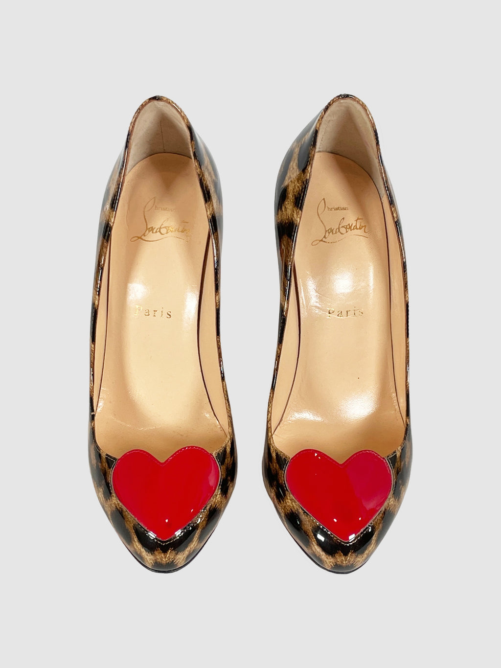 Doracora Leopard-Print Heart Pumps - Size 38