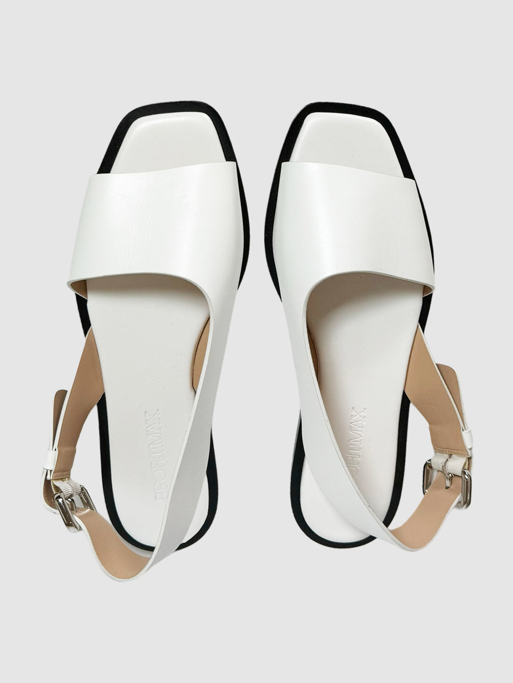 Leather Flat Sandals - Size 38.5