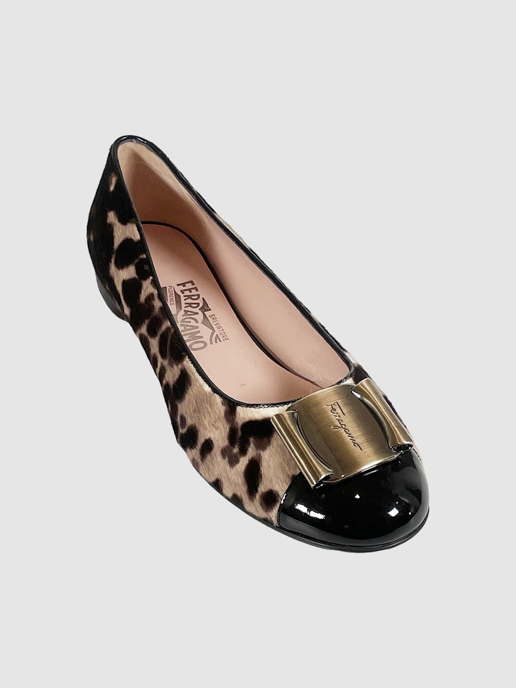 Leopard Print Mohair Flats - Size 9.5