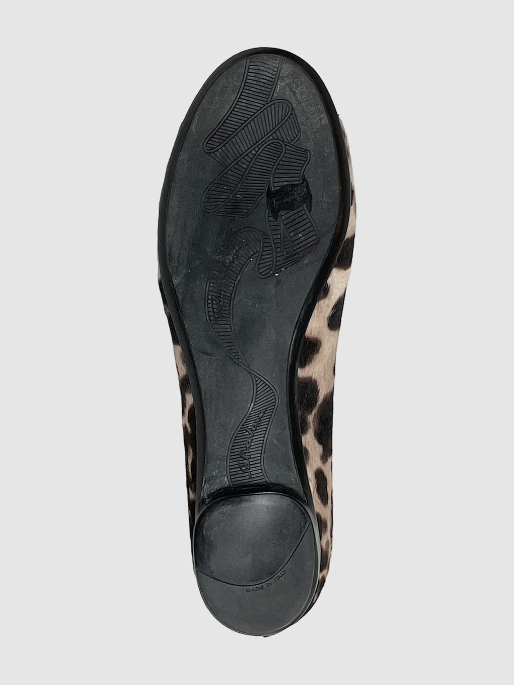 Leopard Print Mohair Flats - Size 9.5