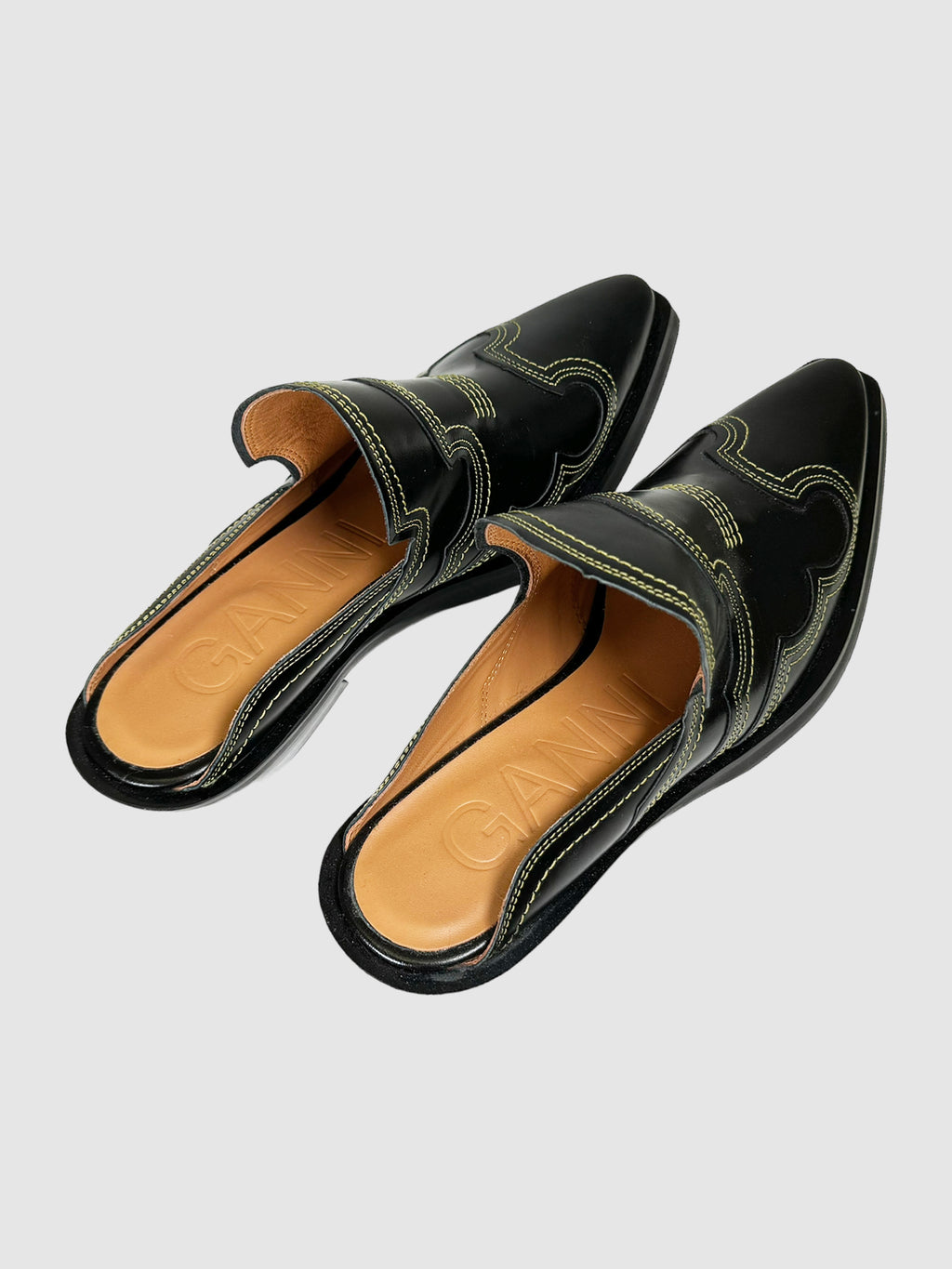 Leather Western Mules - Size 40