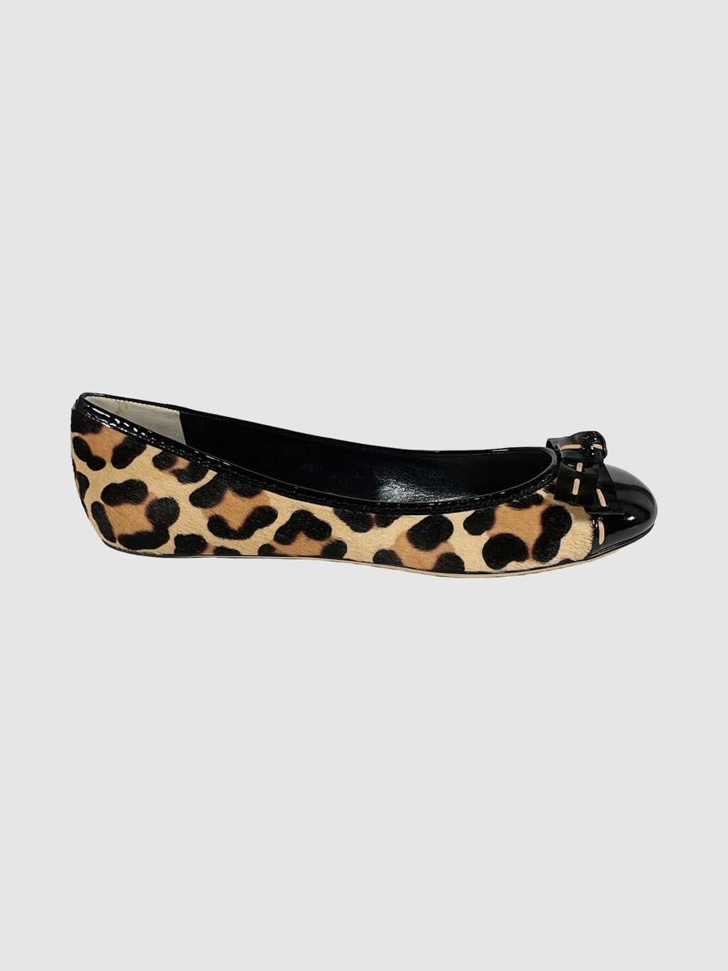 Leopard Print Mohair Flats - Size 40